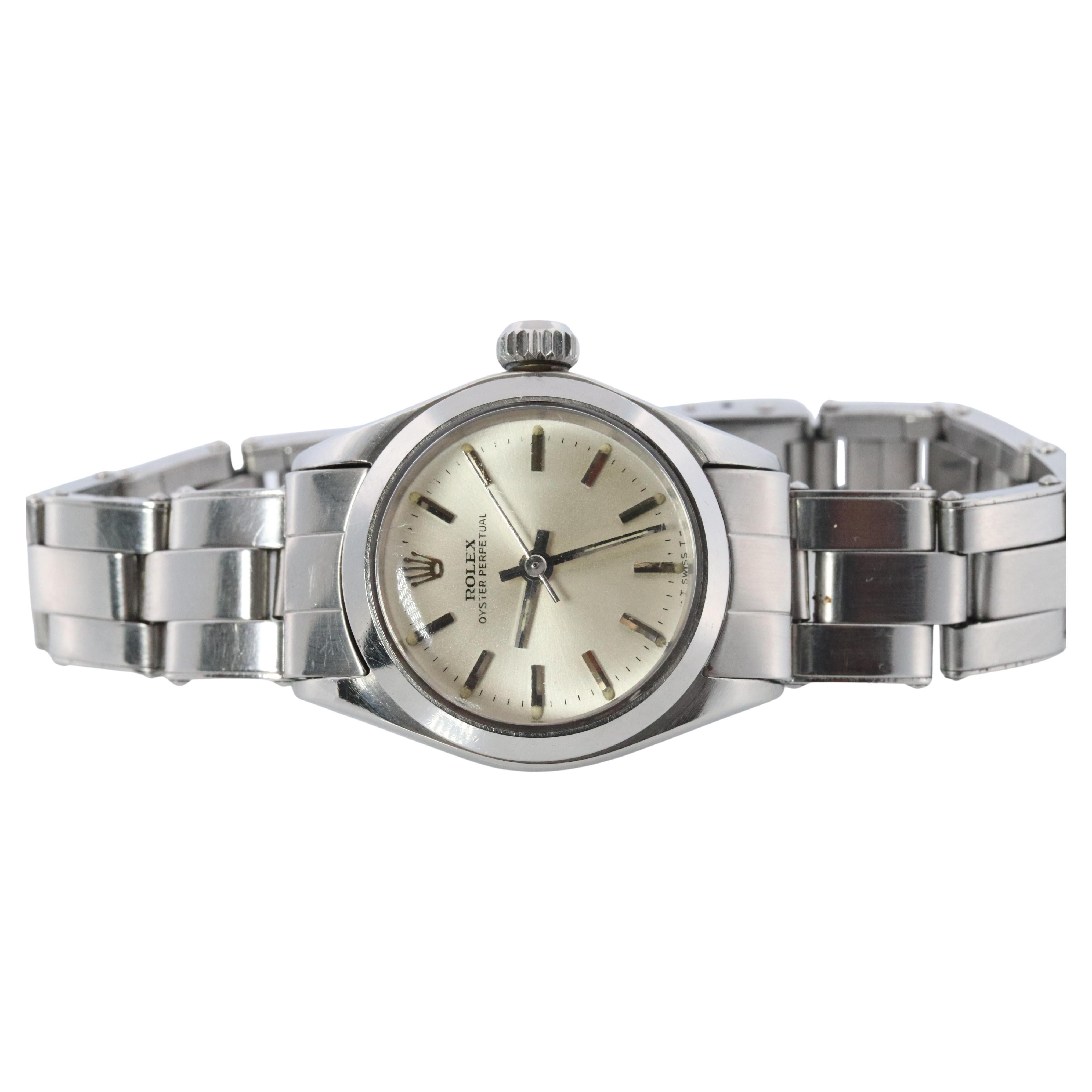 Genuine Rolex 6618 Watch. Ladies ROLEX Oyster Perpetual Automatic Wristwatch.