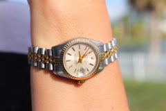 Genuine Rolex 69173 Oyster Perpetual DateJust Watch. Ladies ROLEX Multitone