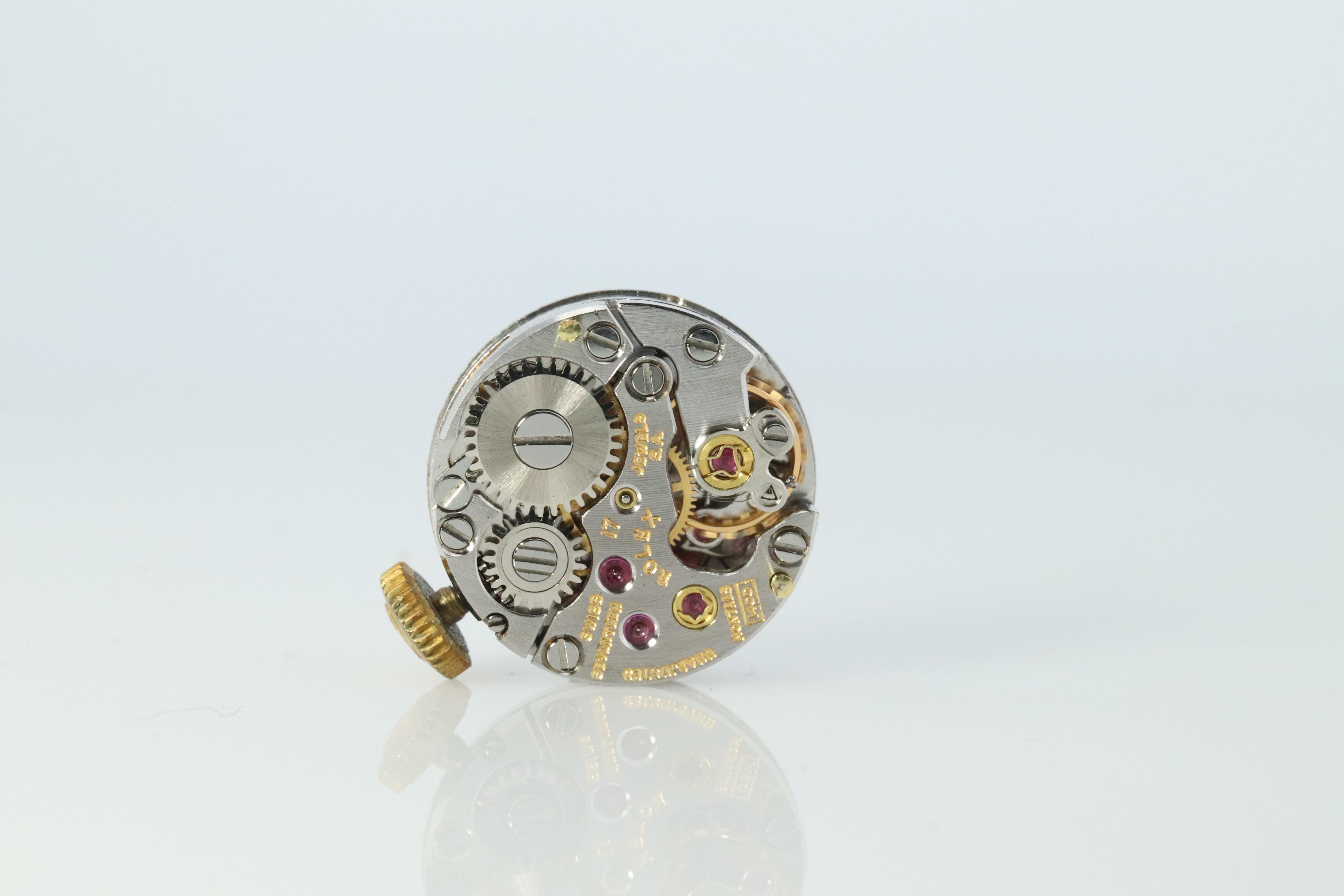Genuine Rolex Diamantuhr. 14k YG Damen Rolex 4431 Mechanische Windup-Uhr. 4