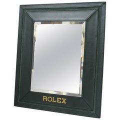 Genuine Rolex Leather Display Table Mirror