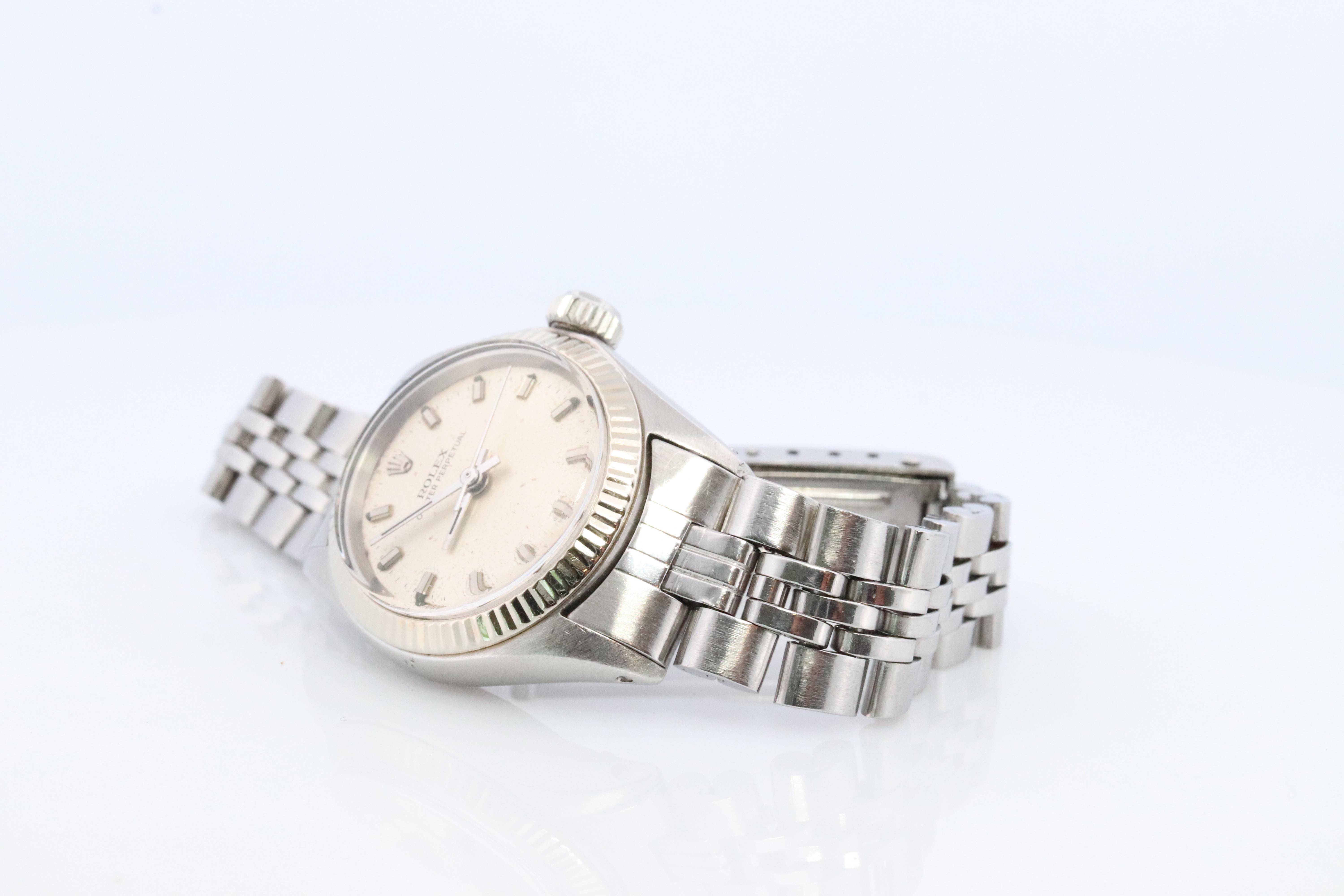 rolex edelstahl damen