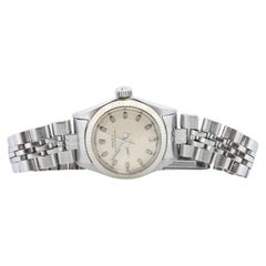 Genuine Rolex Watch. 14k Stainless Steel Ladies Rolex 6619 Automatic Wristwatch.