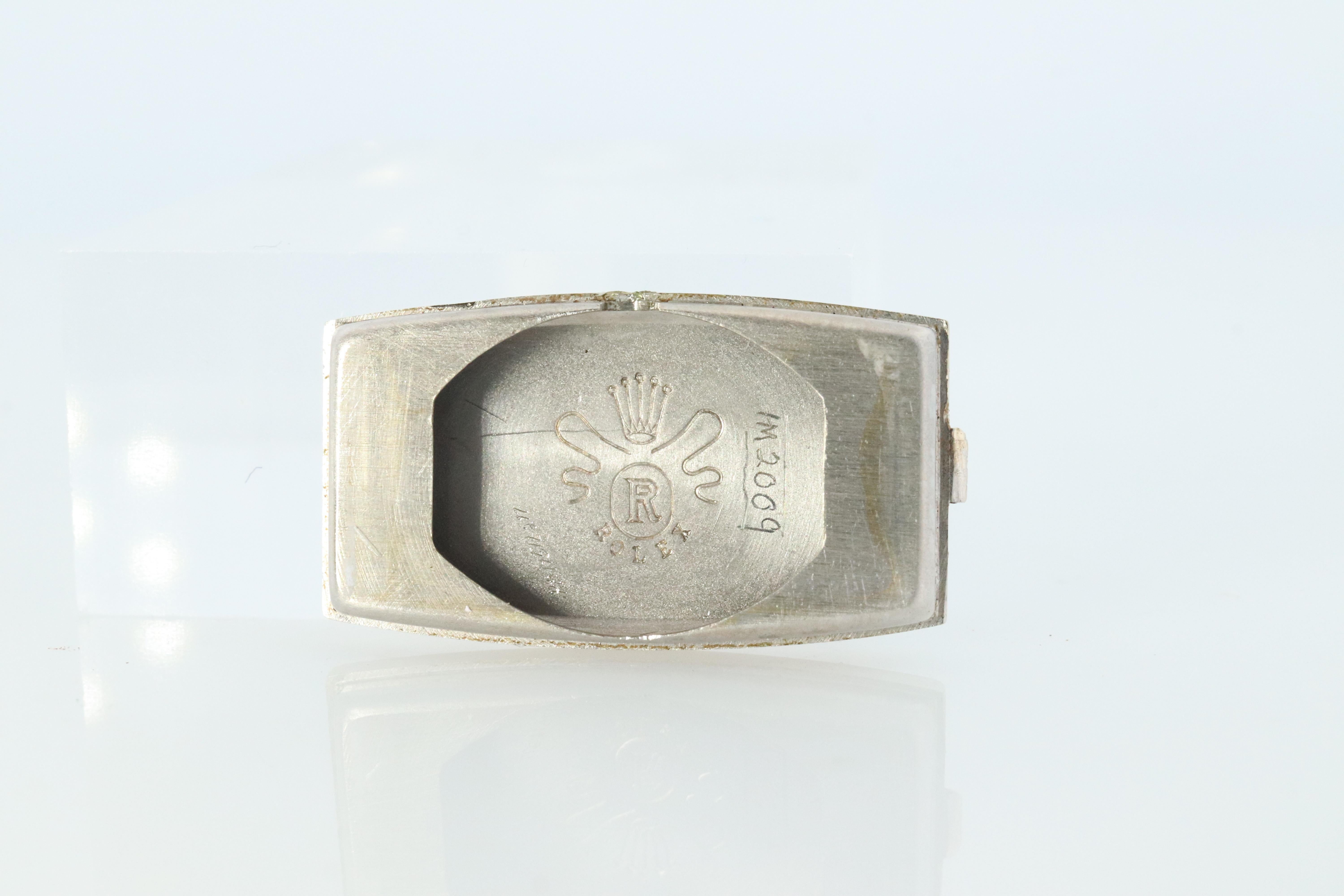 Genuine Rolex Watch. 14k WG Ladies Rolex Mechanical Windup Watch. For Sale 2