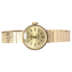 Genuine Rolex-Uhr. 9k YG Damen Rolex mechanische Windup-Uhr.