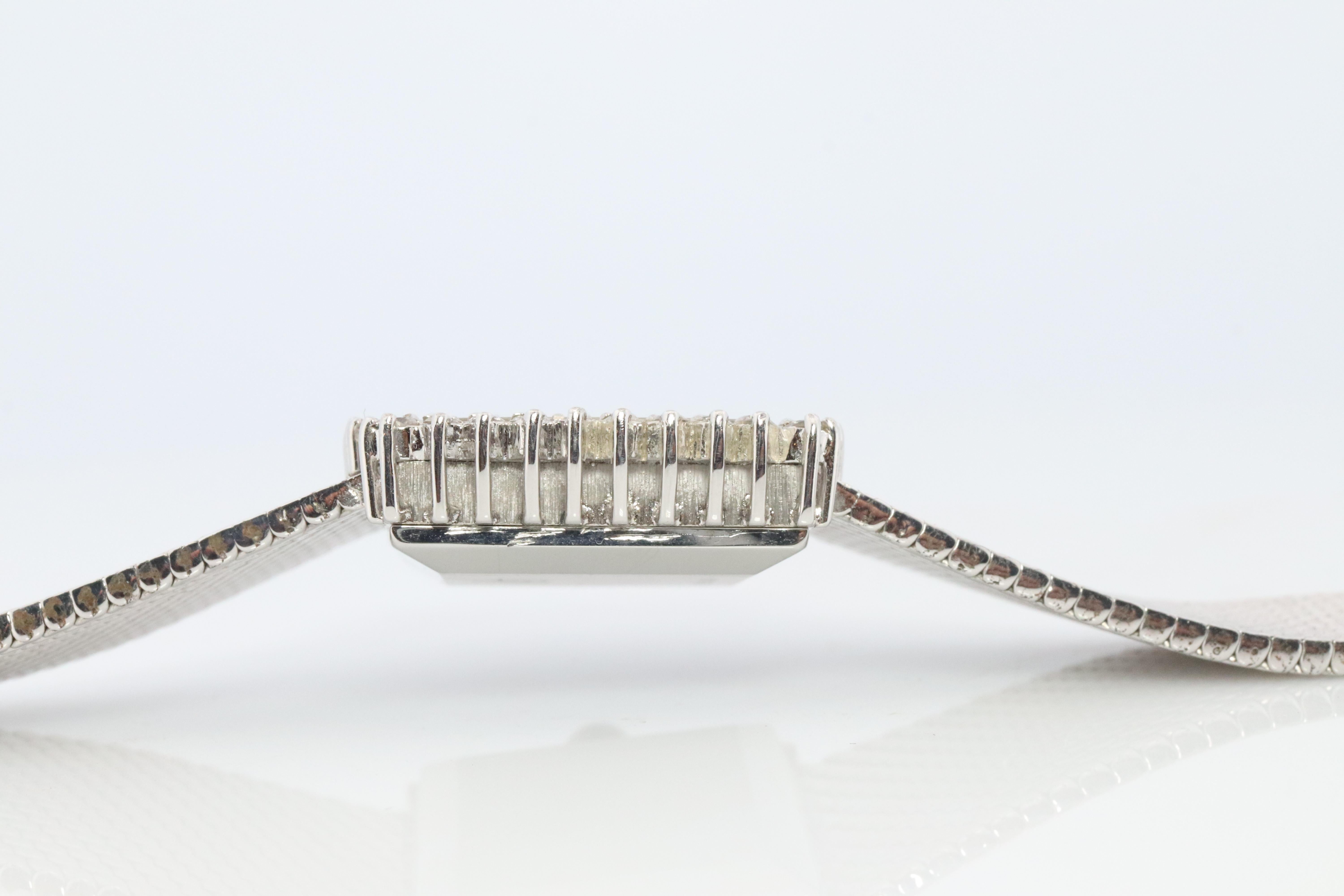 Echte Rolex-Uhr. Diamant-Lünette 1971 Damen manuell ROLEX 2611 Präzision mit Diamant-Lünette im Angebot 6