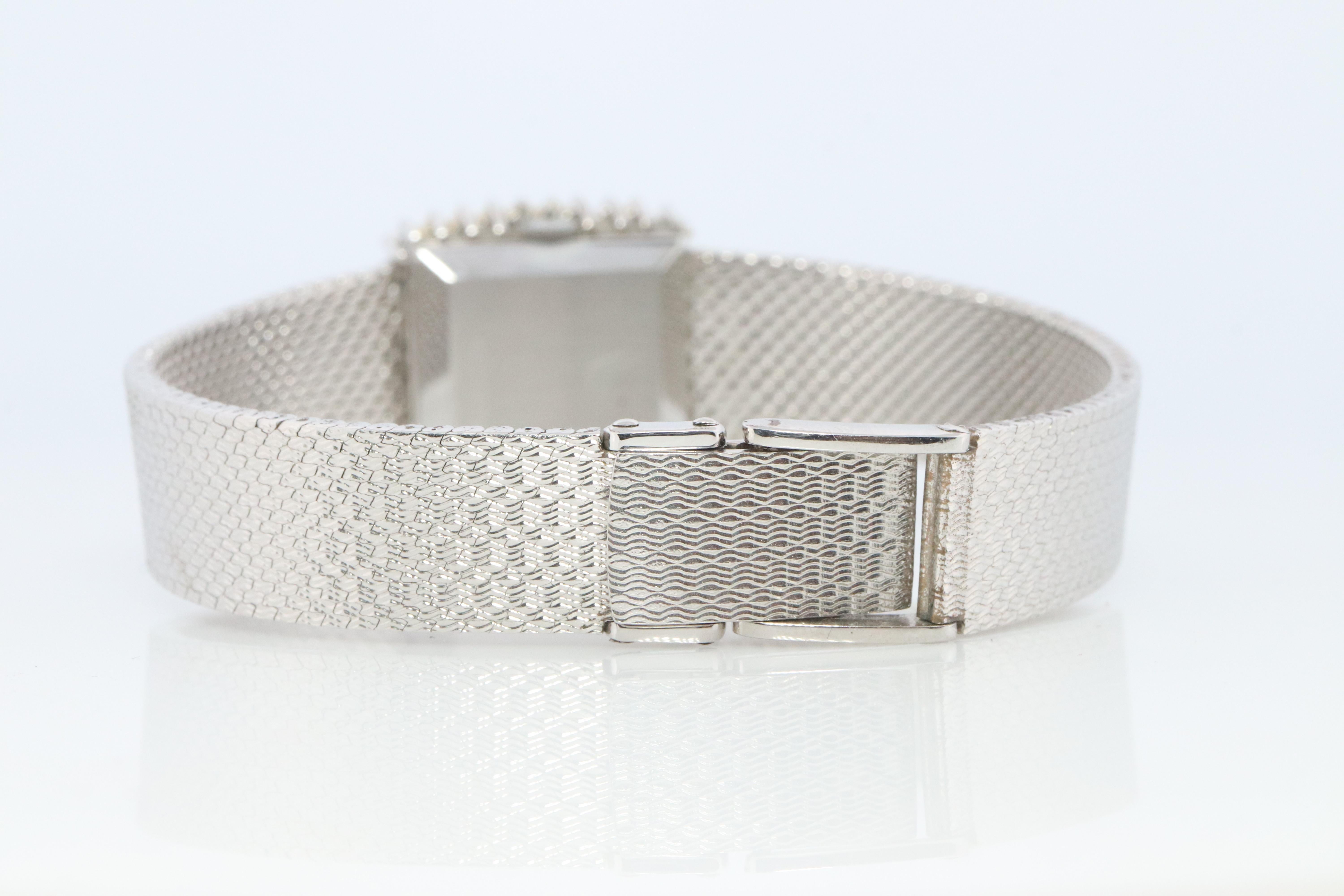 Echte Rolex-Uhr. Diamant-Lünette 1971 Damen manuell ROLEX 2611 Präzision mit Diamant-Lünette im Angebot 3