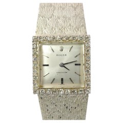 Echte Rolex-Uhr. Diamant-Lünette 1971 Damen manuell ROLEX 2611 Präzision mit Diamant-Lünette