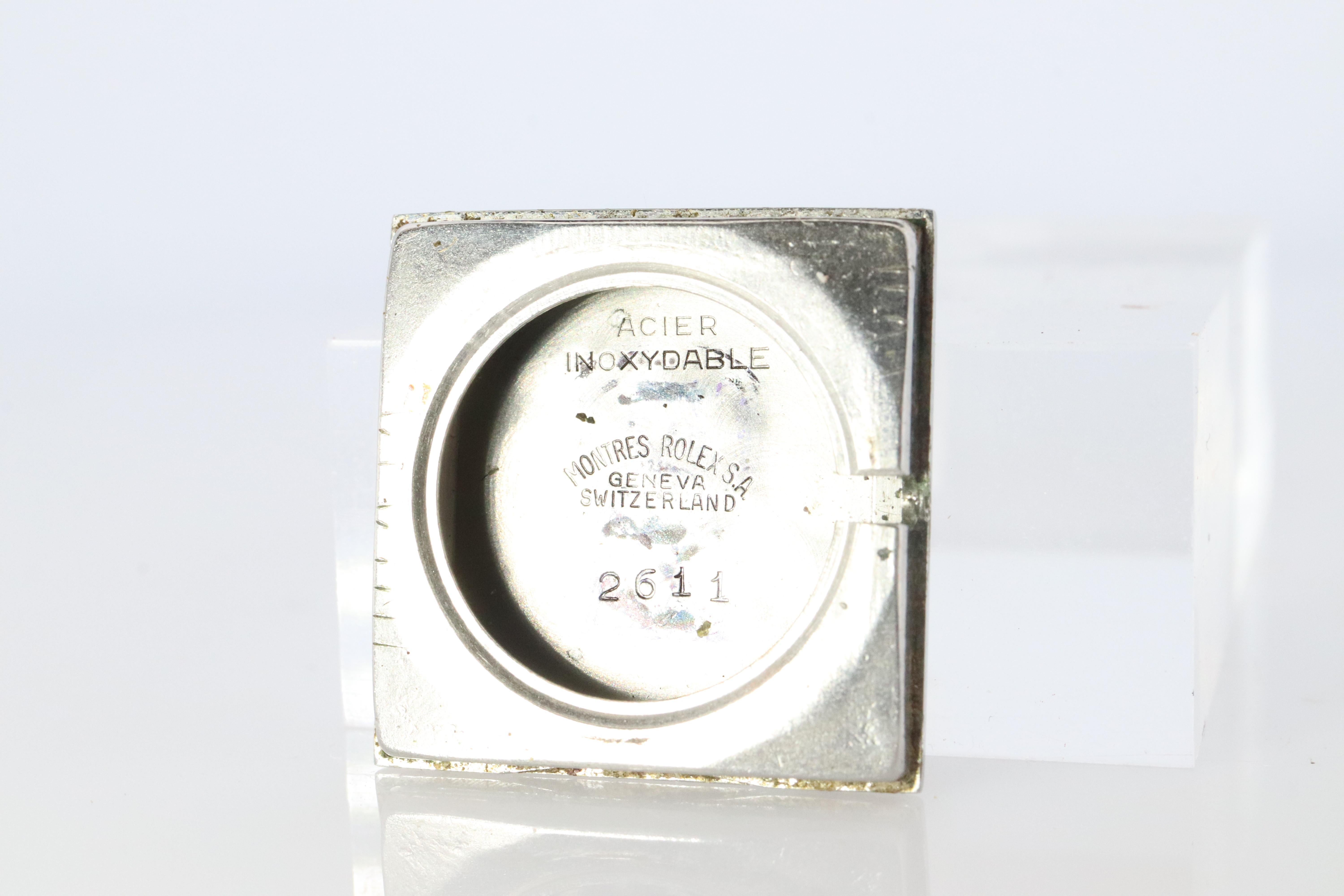 Echte Rolex-Uhr. Diamant-Lünette 1972 Ladies Manual ROLEX 2611 Precision im Angebot 4