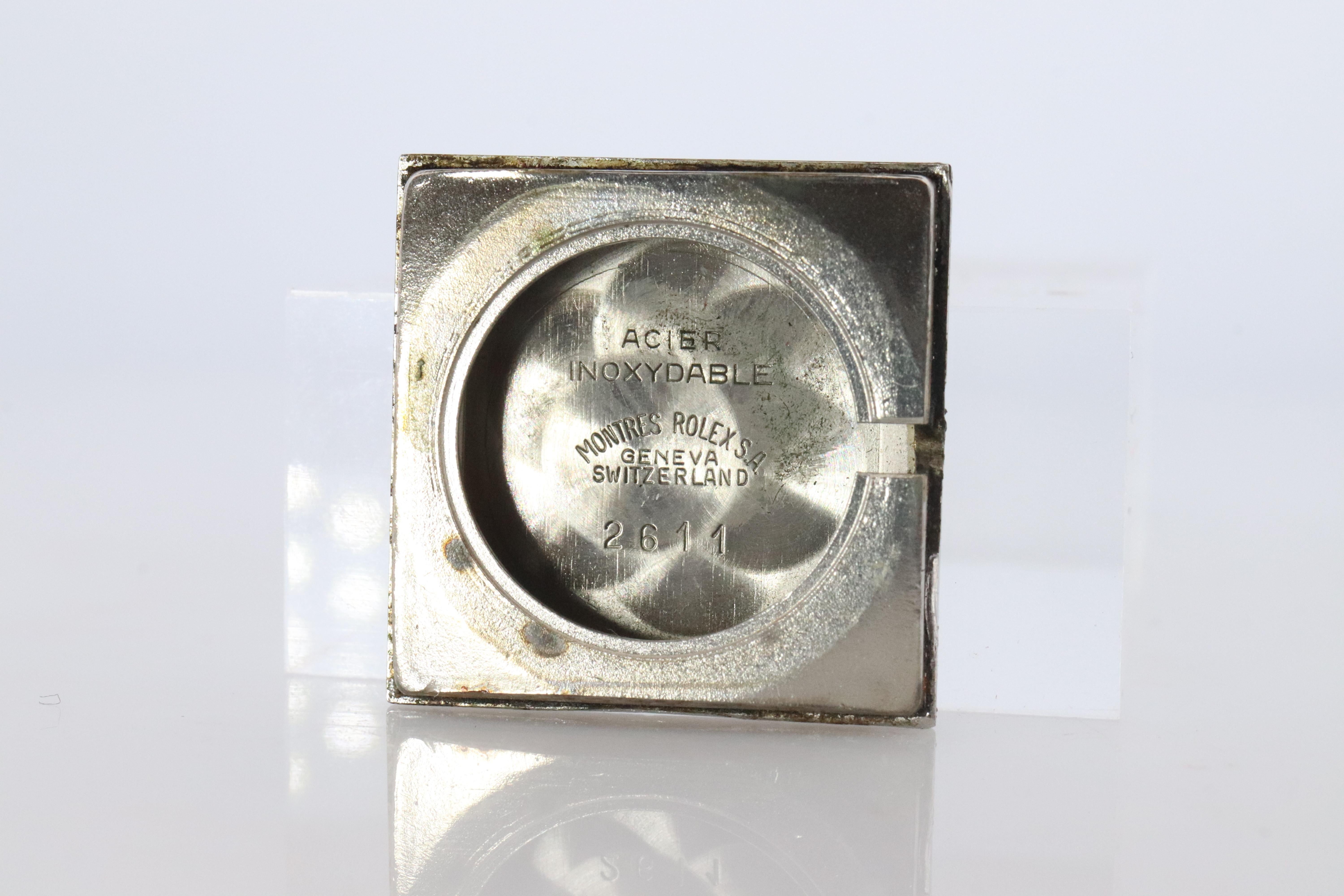 Echte Rolex-Uhr. Diamant-Lünette 1975 Ladies Manual ROLEX 2611 Precision im Angebot 1