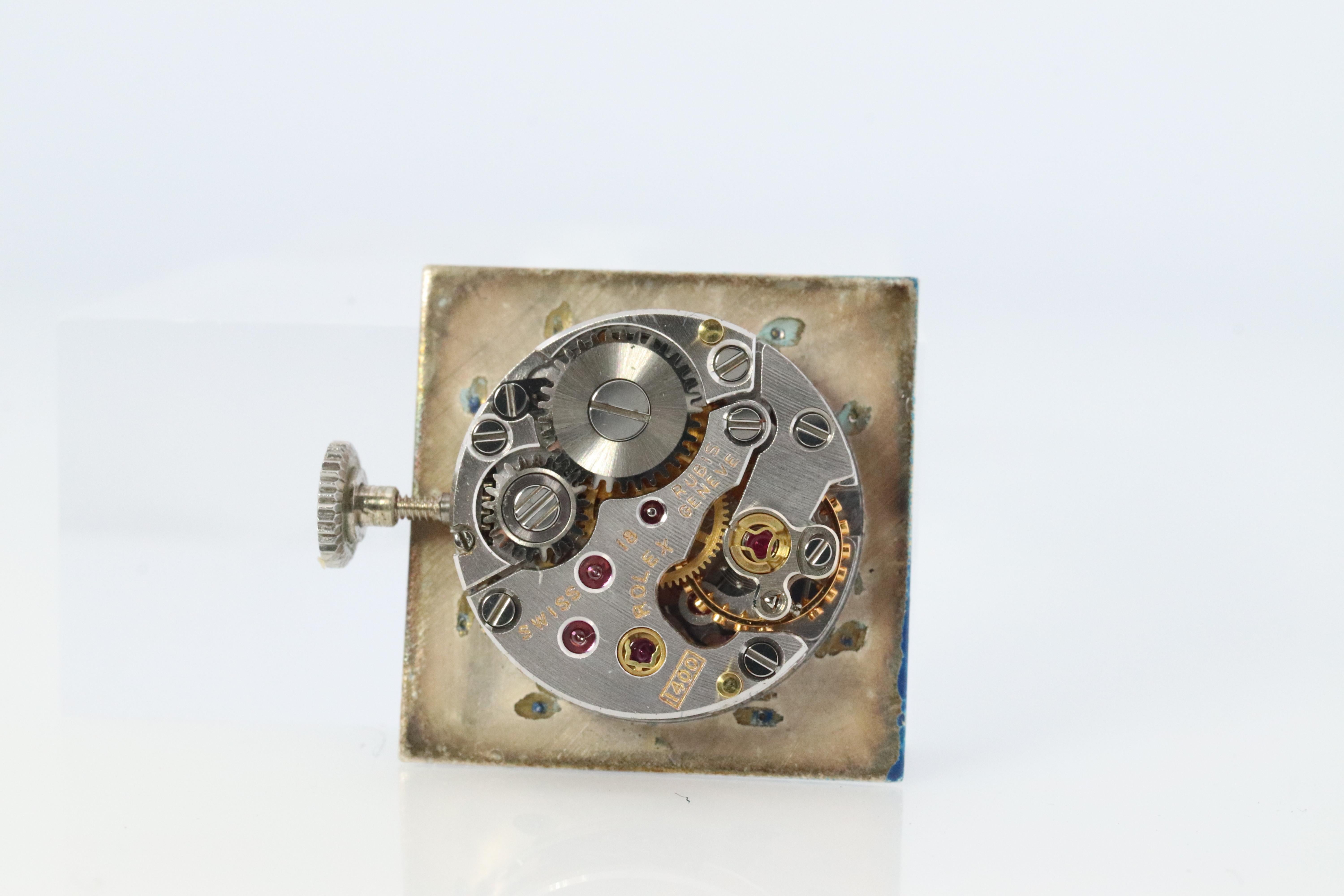 Genuine Rolex Watch. Diamond Bezel Blue Ladies Manual ROLEX 2611 Precision 2