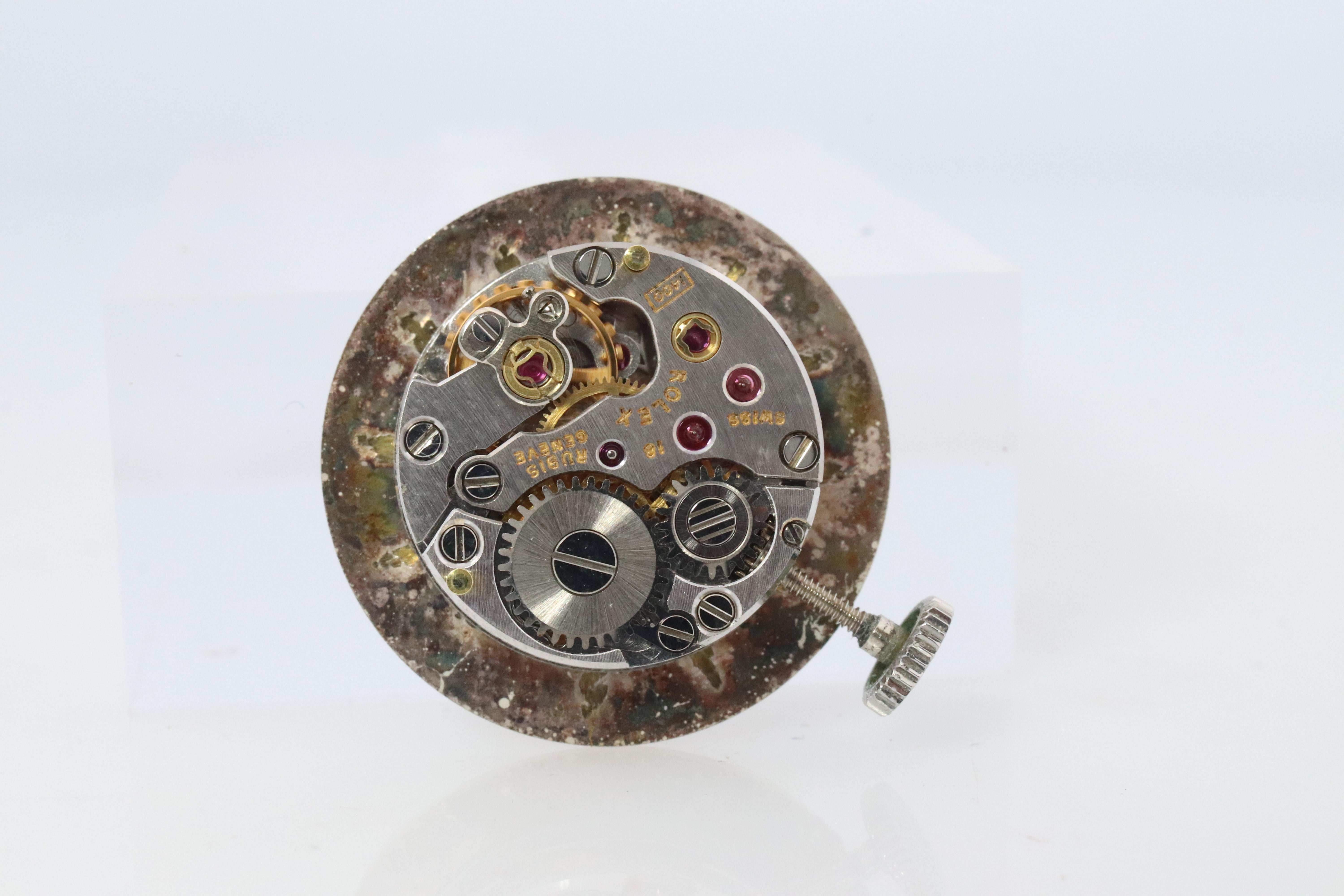 Echte Rolex-Uhr. Diamant-Lünette Damen ROLEX 2649 Präzision. im Angebot 6