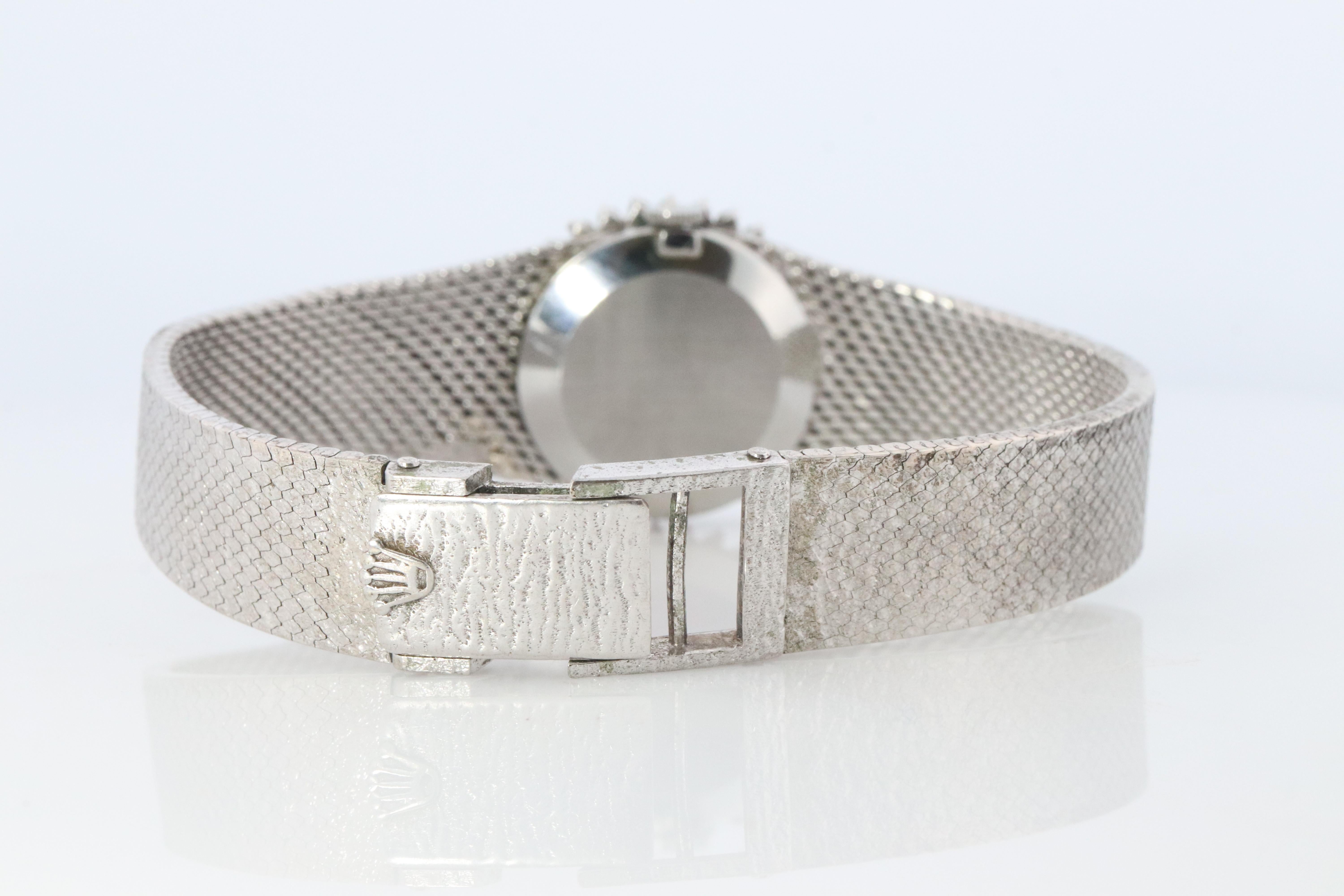 Echte Rolex-Uhr. Diamant-Lünette Damen ROLEX 2649 Präzision. Herren im Angebot