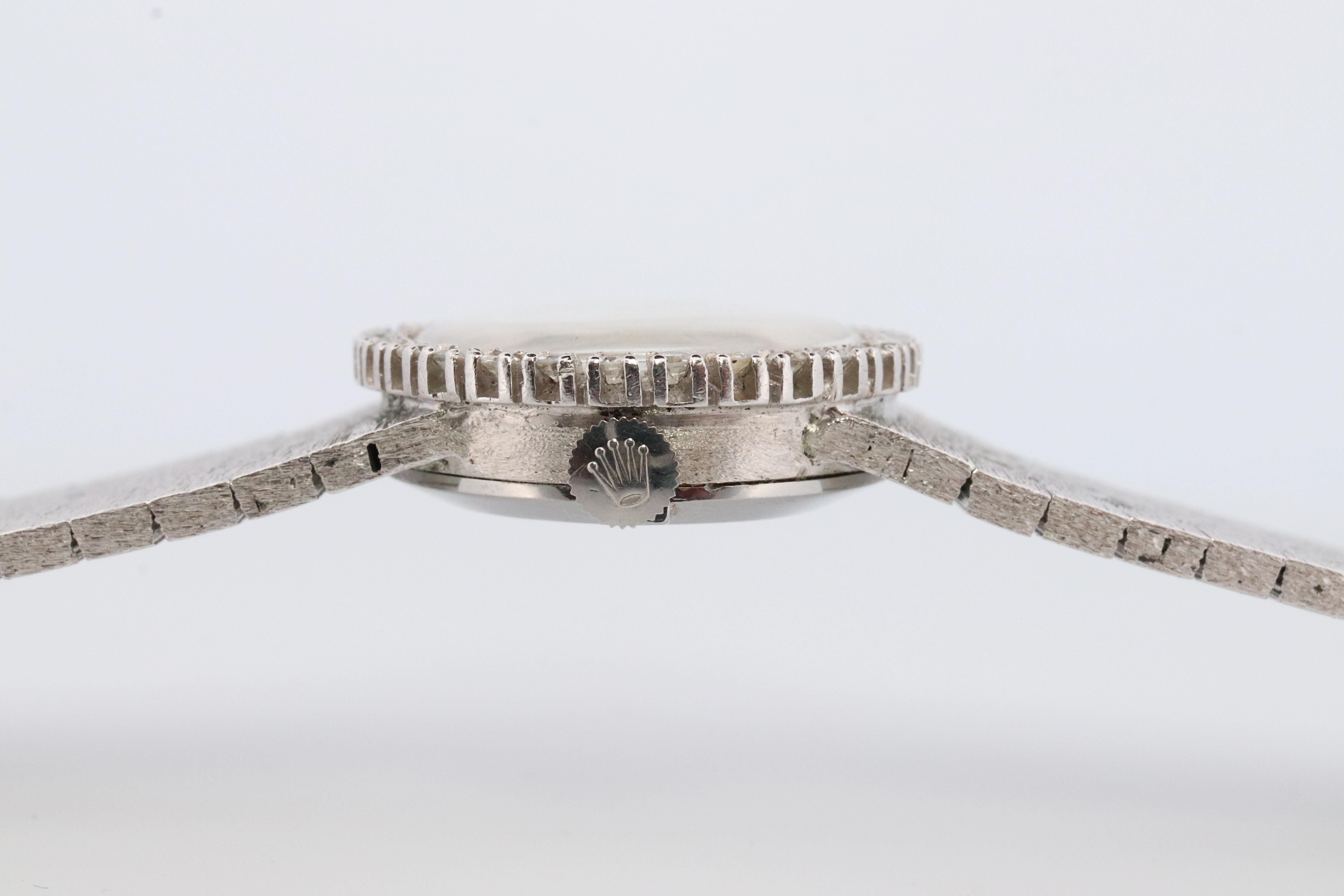 Echte Rolex-Uhr. Diamant-Lünette Damen ROLEX 2649 Präzision. 3