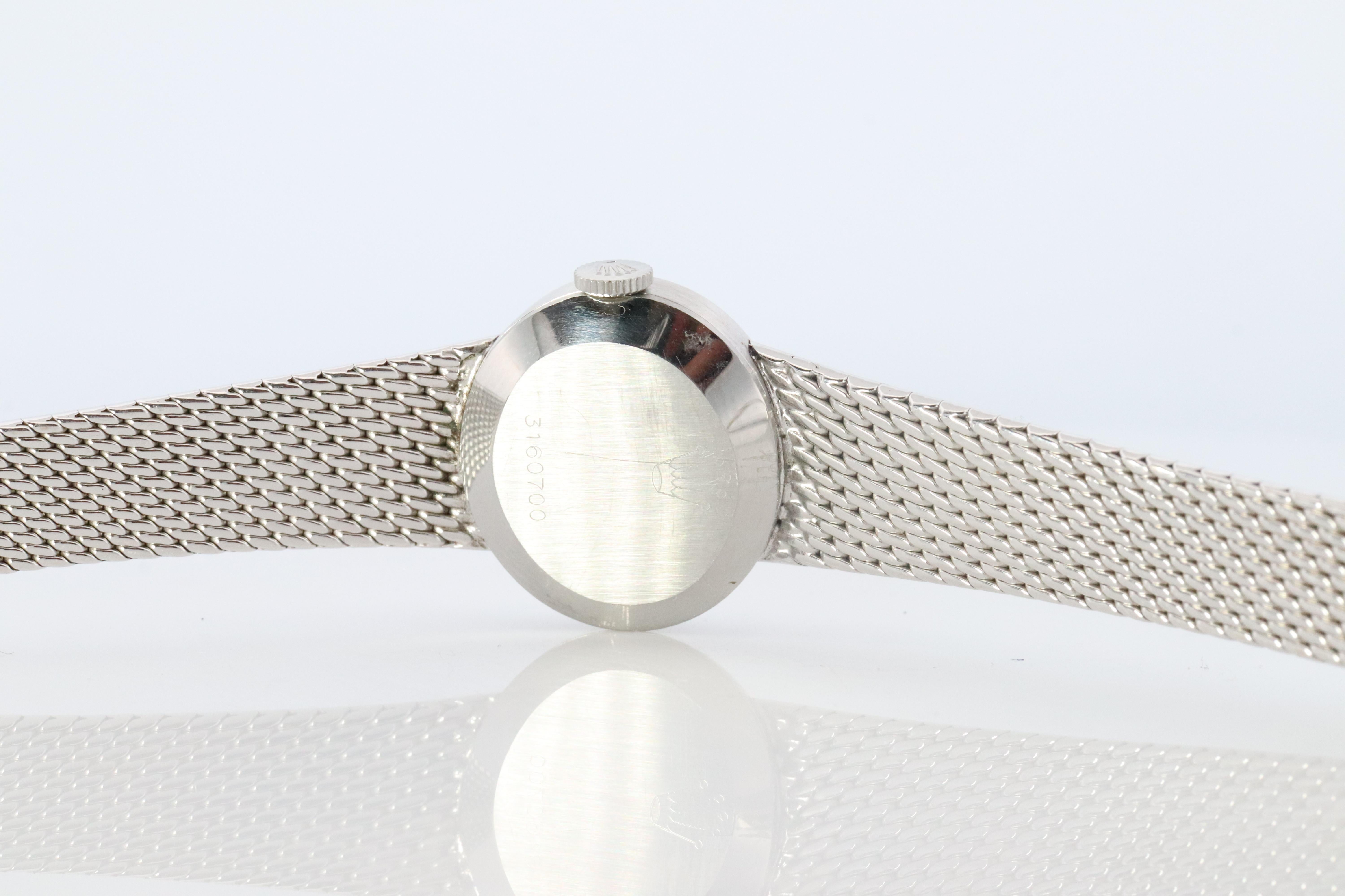 Genuine Rolex Watch. Ladies Rolex 2653 Vintage Stainless Bracelet Watch. For Sale 4