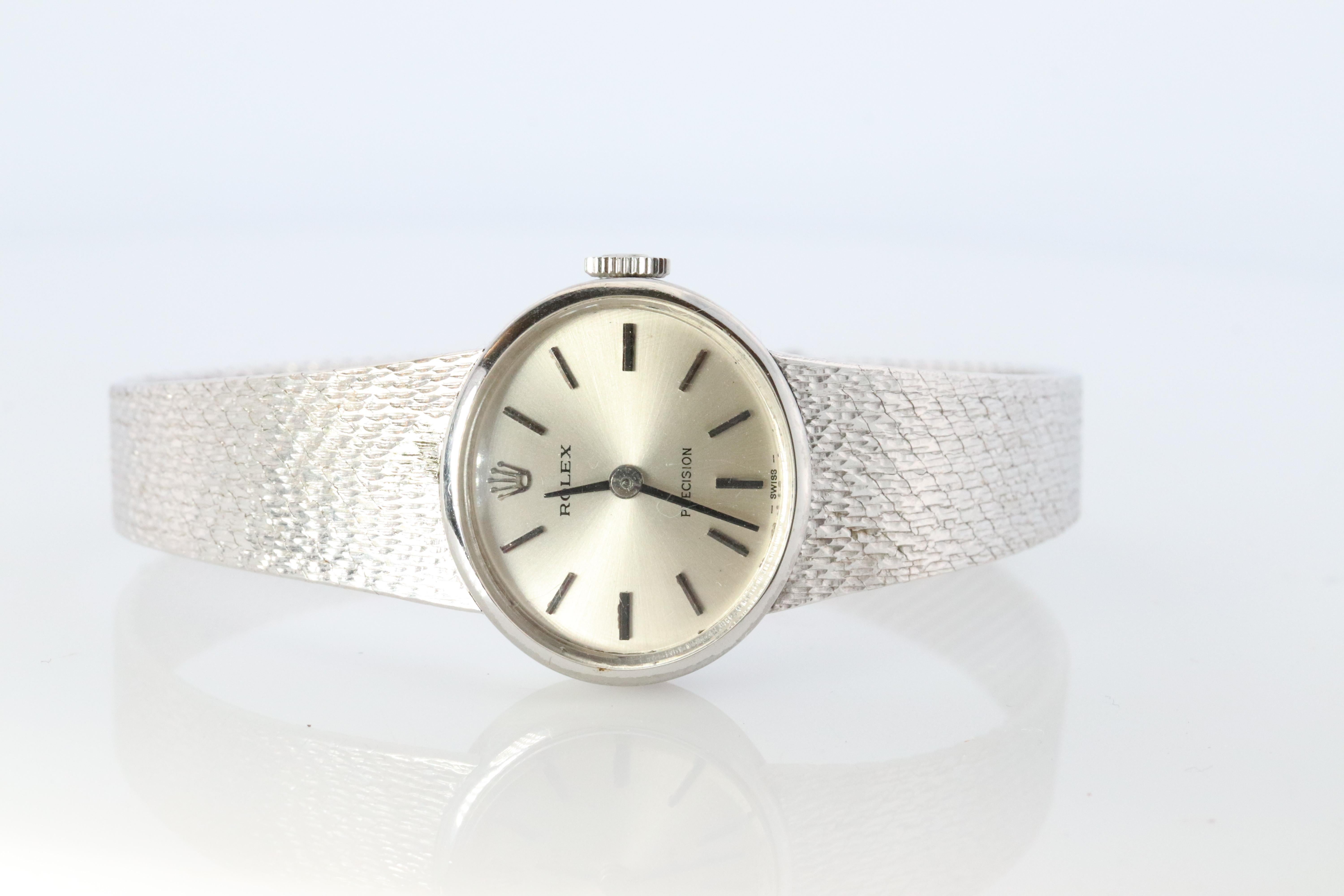 Modern Genuine Rolex Watch. Ladies Rolex 2653 Vintage Stainless Bracelet Watch. For Sale