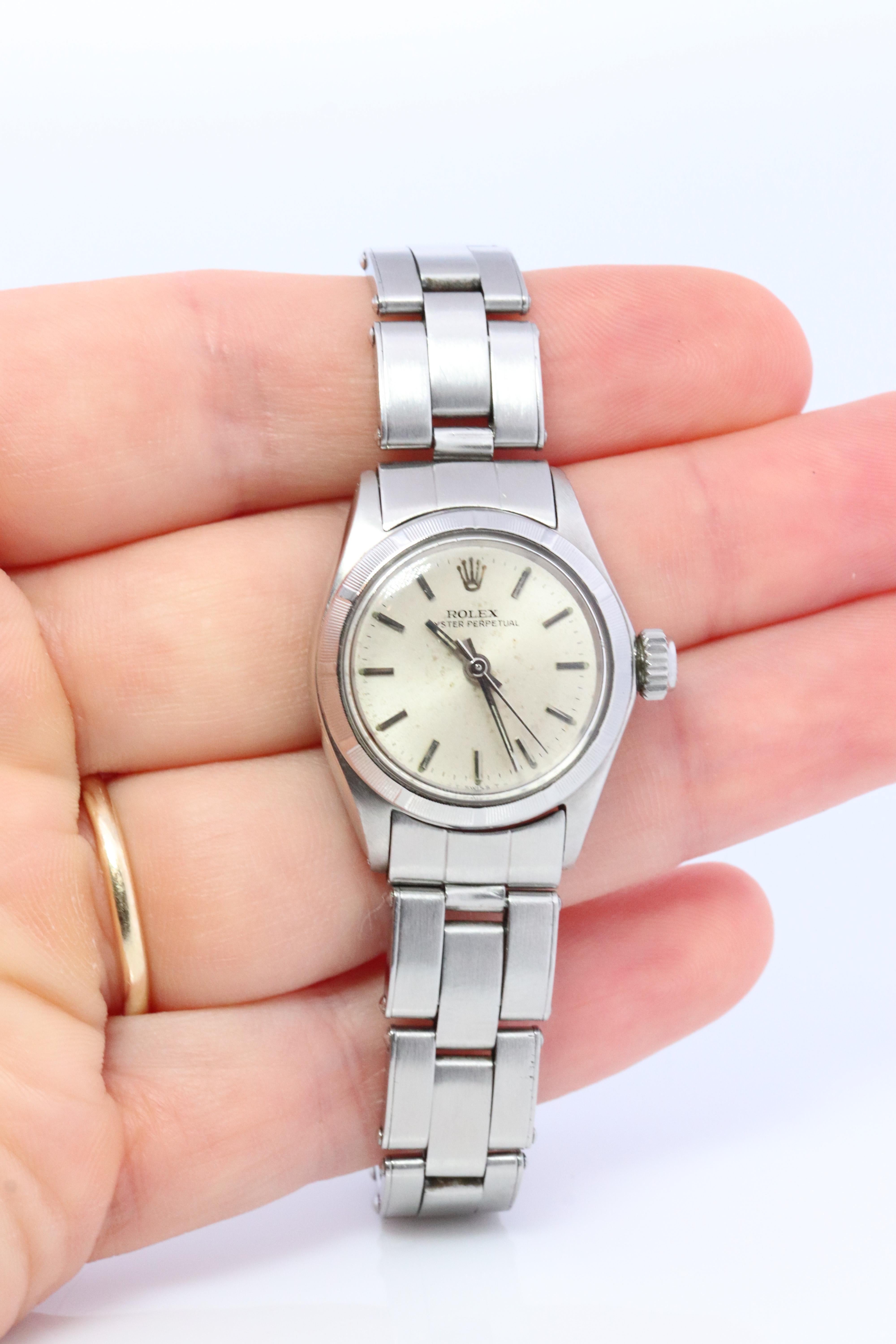 Echte Rolex-Uhr. Damen ROLEX 6623 Automatik-Armbanduhr. 4