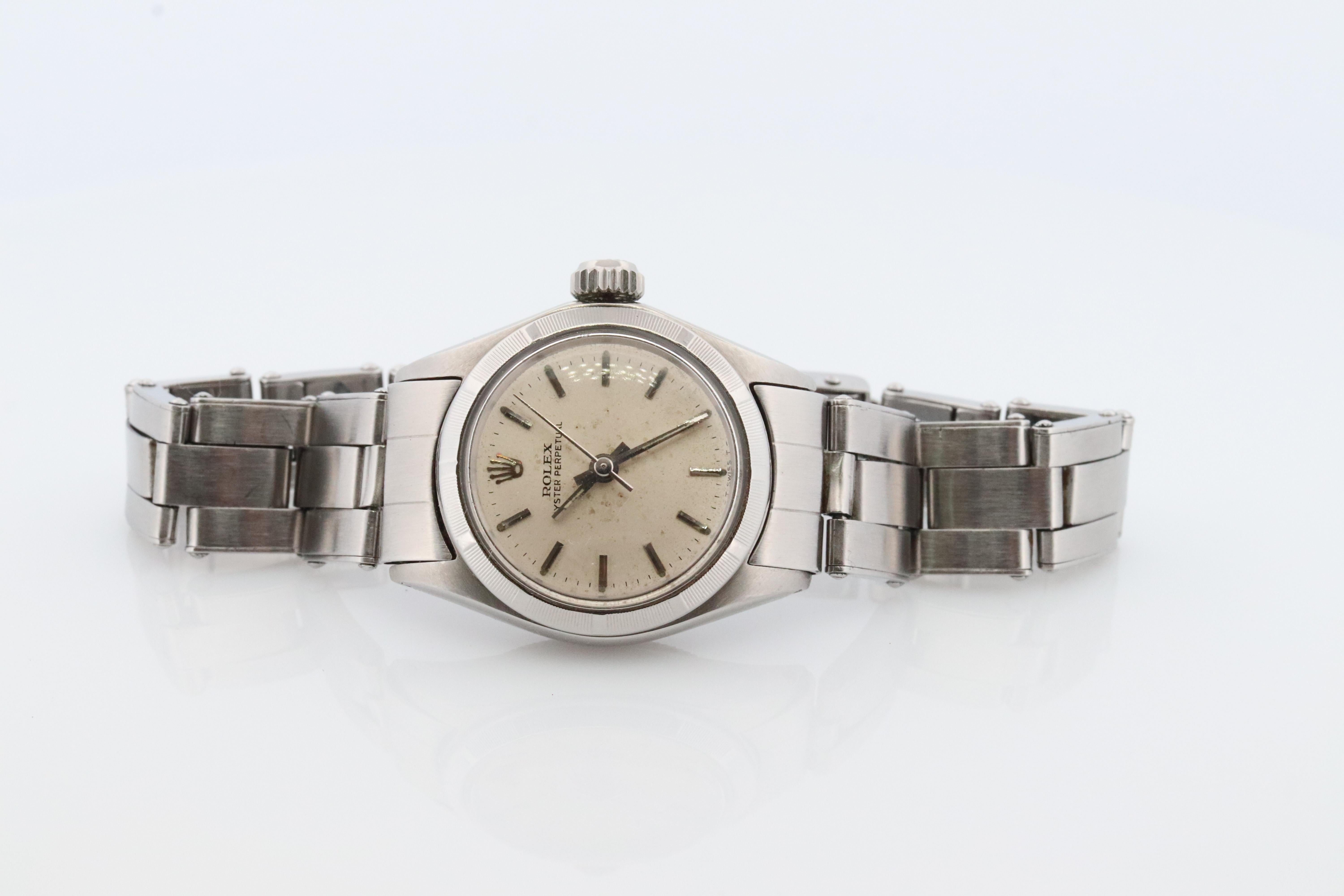 Echte Rolex-Uhr. Damen ROLEX 6623 Automatik-Armbanduhr. (Moderne)