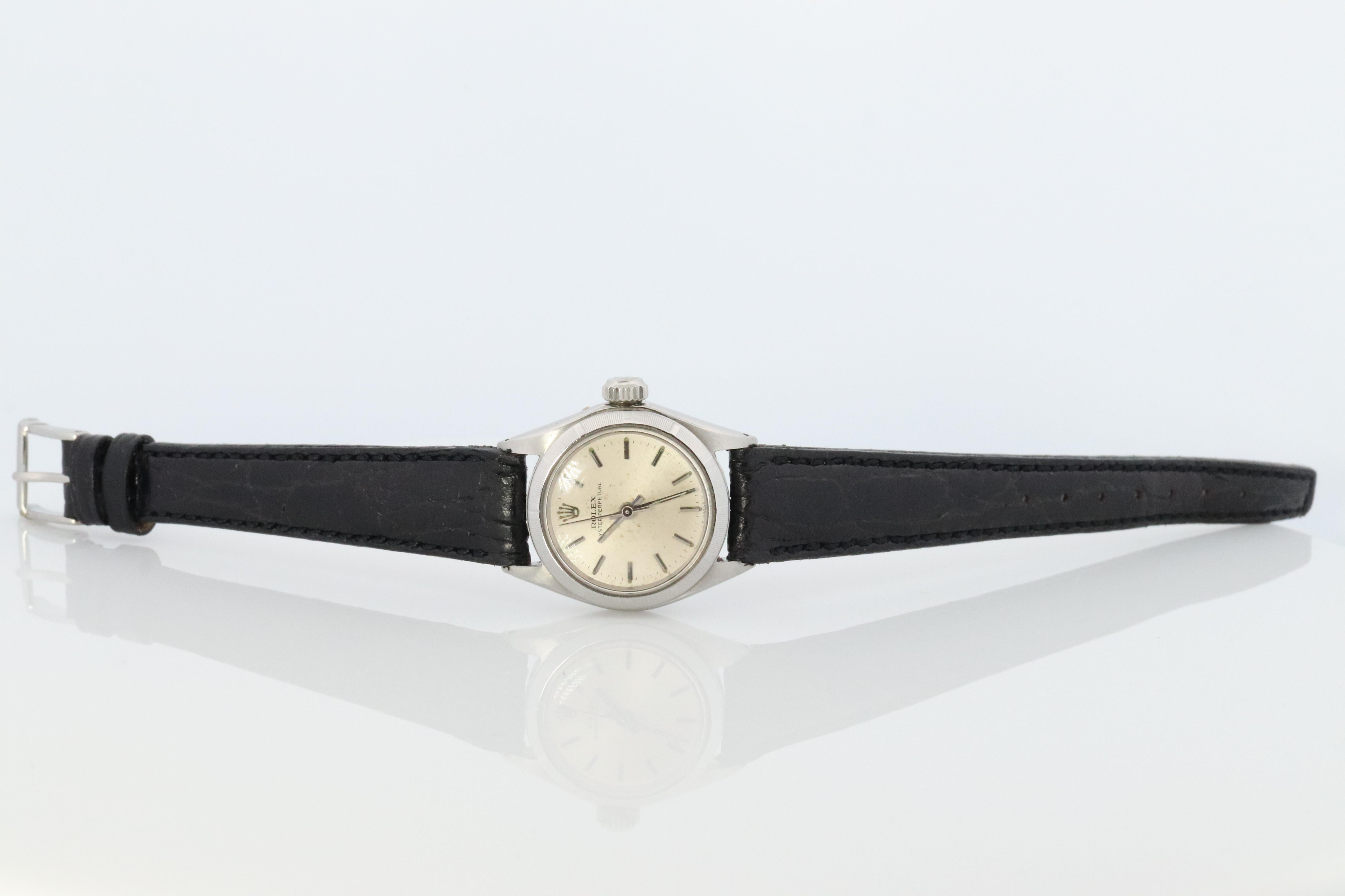 Rough Cut Genuine Rolex Watch. Ladies ROLEX 6623 Automatic Wristwatch.