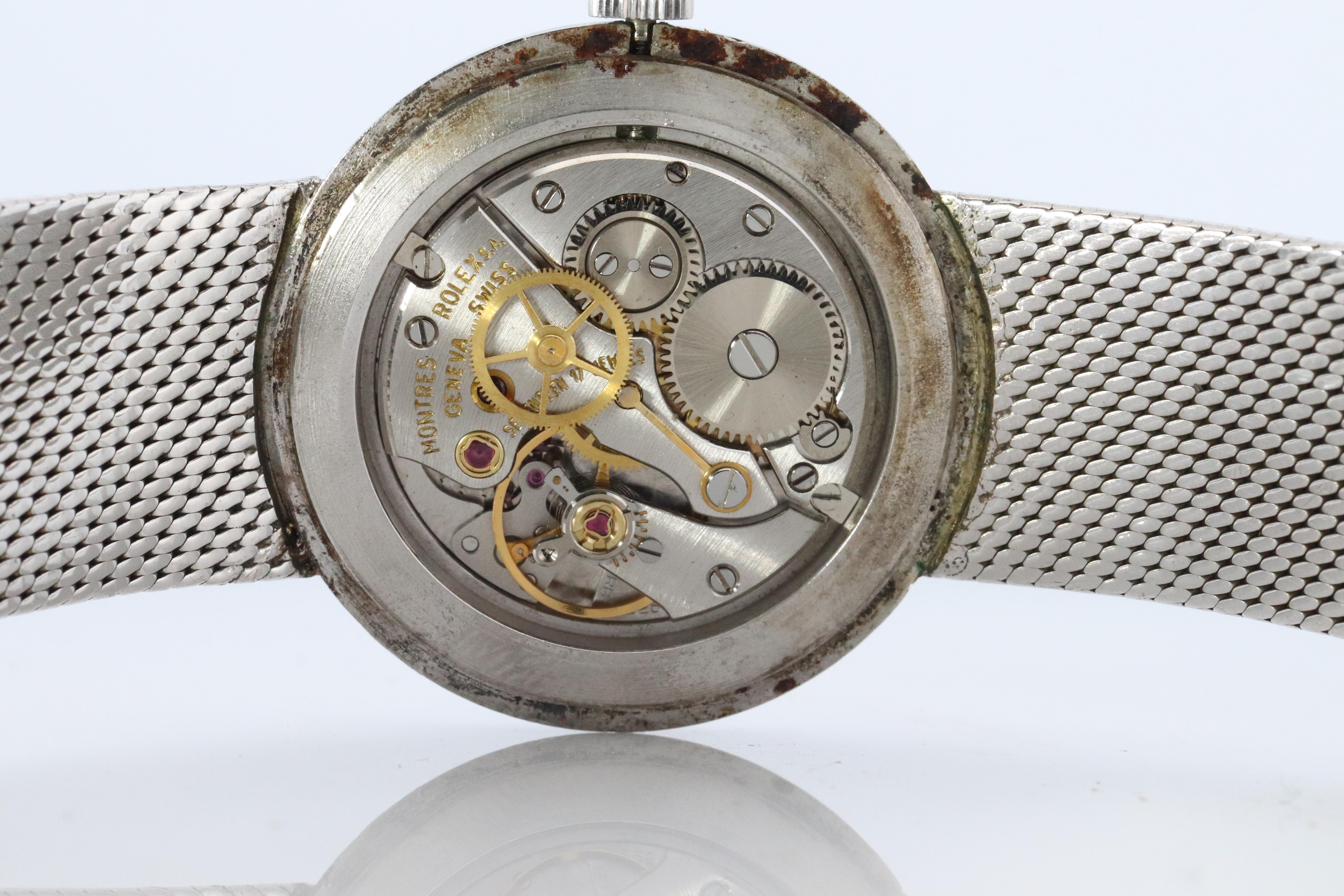 Echte Rolex-Uhr. Herren ROLEX 3411 Präzision 34mm Edelstahl im Angebot 9