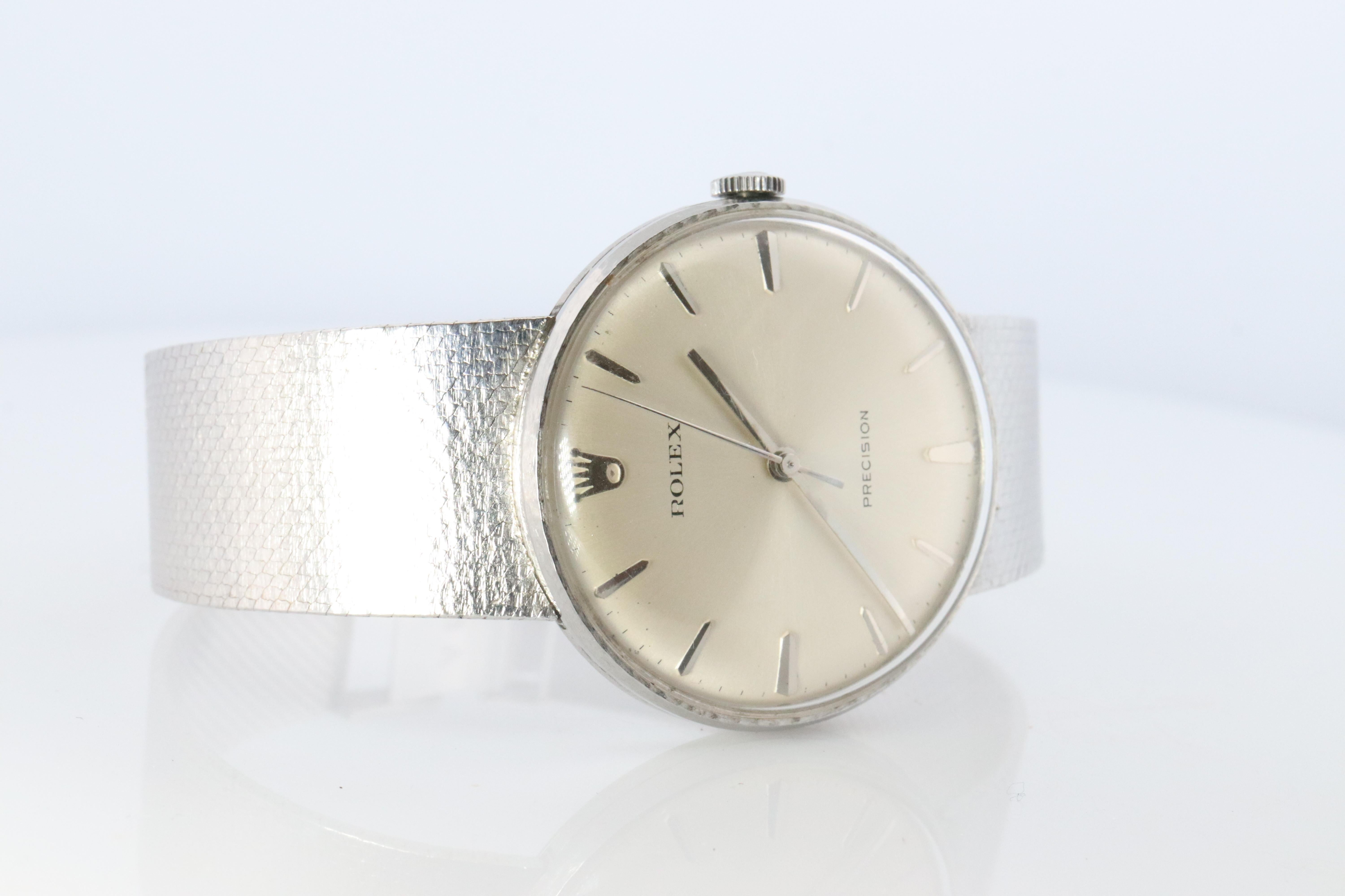 Echte Rolex-Uhr. Herren ROLEX 3411 Präzision 34mm Edelstahl (Moderne) im Angebot