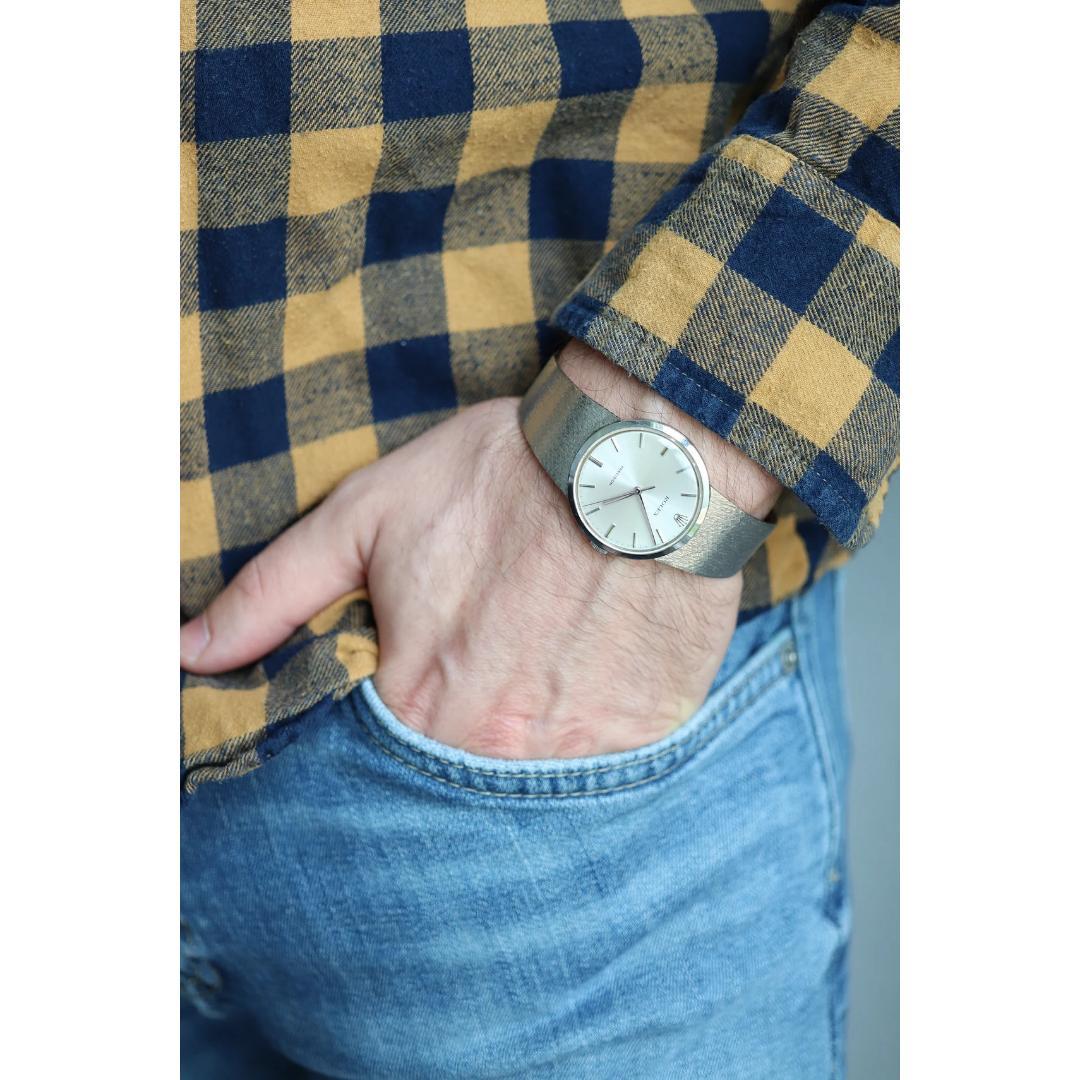 Montre Rolex véritable. Rolex 34,110 Precision 33 mm 1225 acier inoxydable pour hommes 4