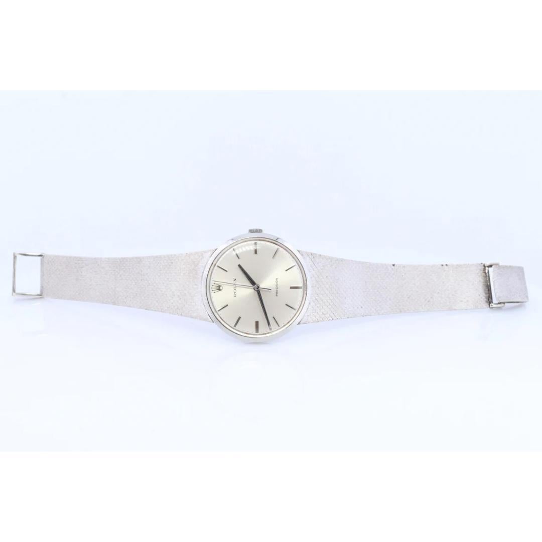 Montre Rolex véritable. Rolex 34,110 Precision 33 mm 1225 acier inoxydable pour hommes Bon état à Port Charlotte, FL
