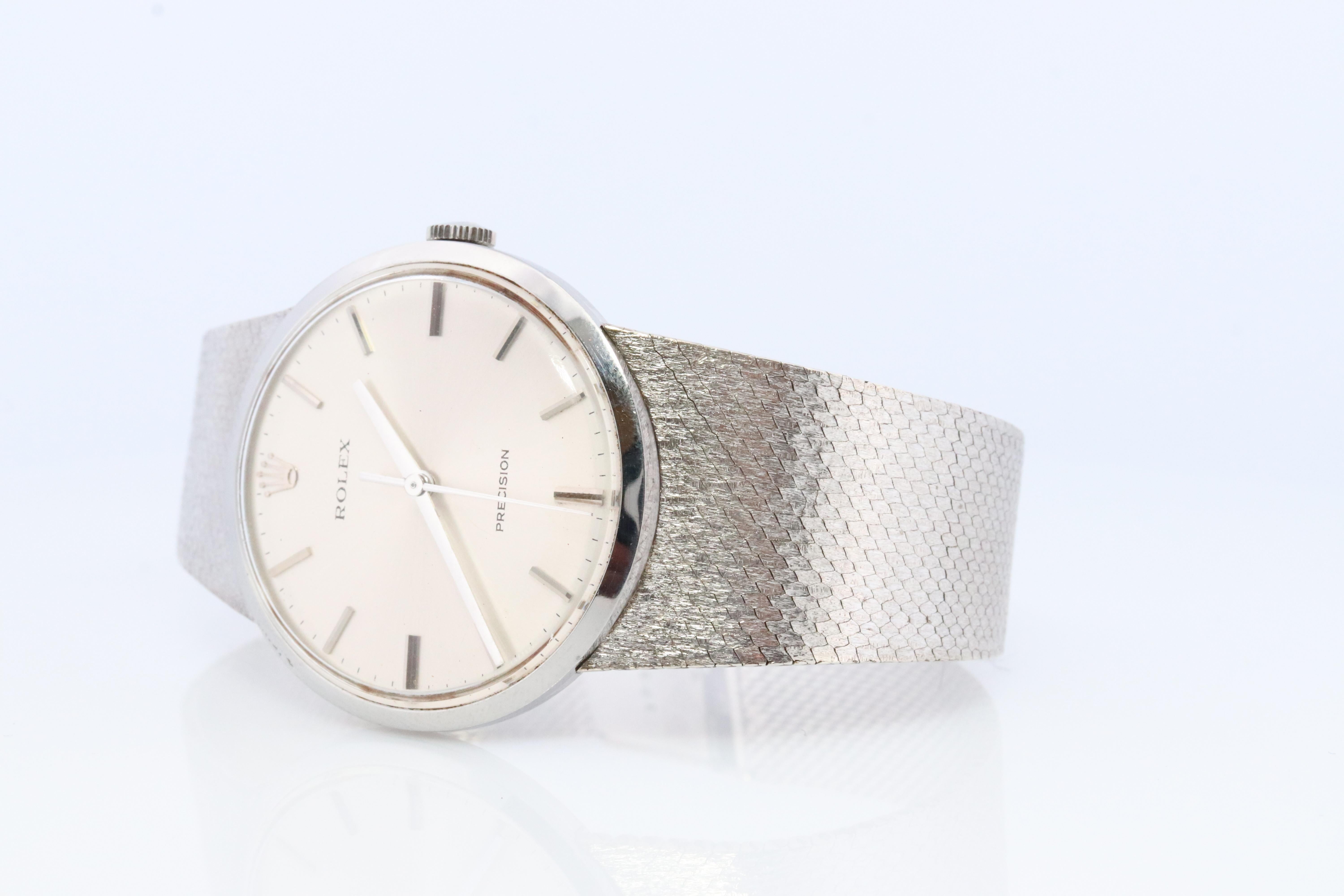 Montre Rolex véritable. ROLEX 34,110 Precision 33 mm 1225 acier inoxydable pour hommes 3