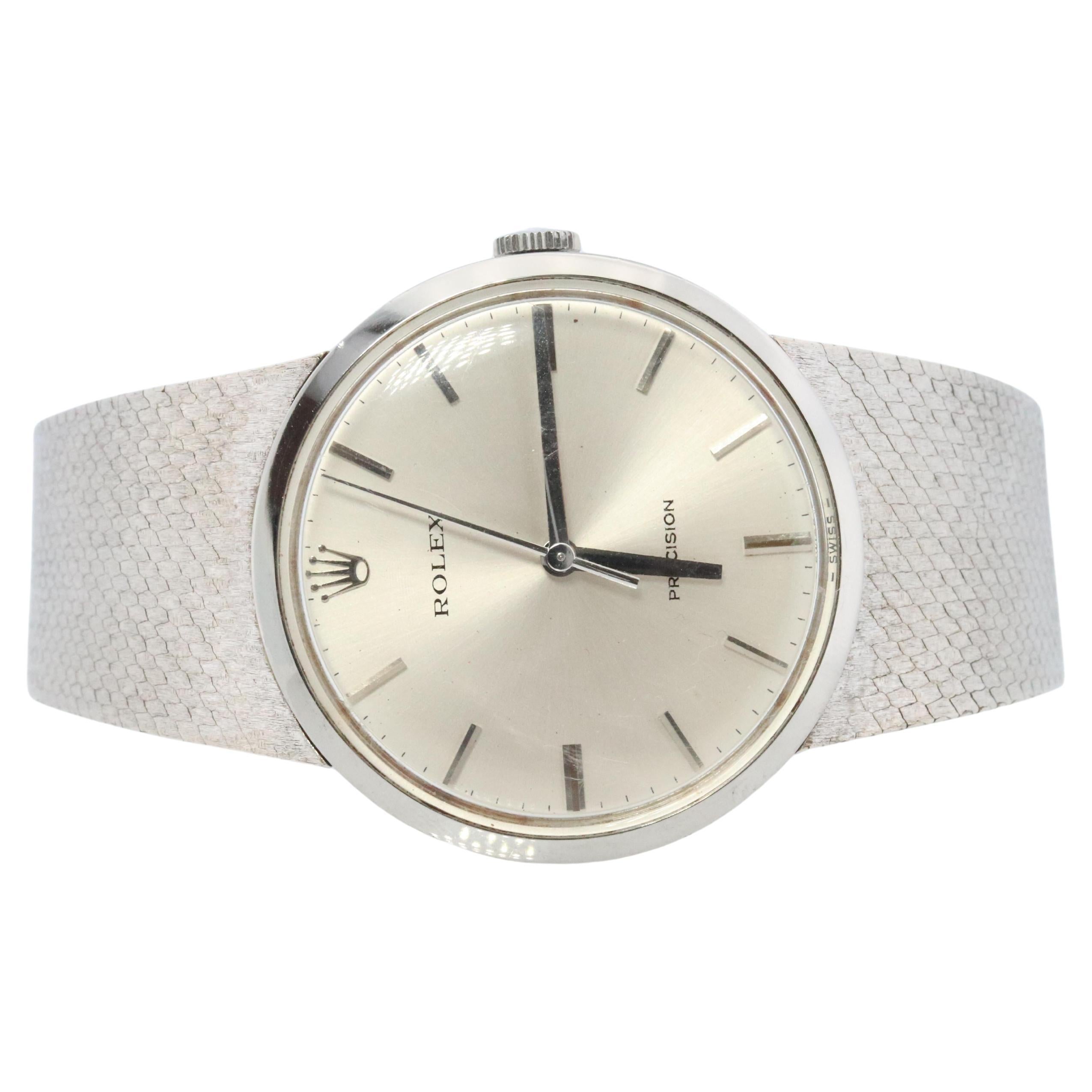 Montre Rolex véritable. ROLEX 34,110 Precision 33 mm 1225 acier inoxydable pour hommes