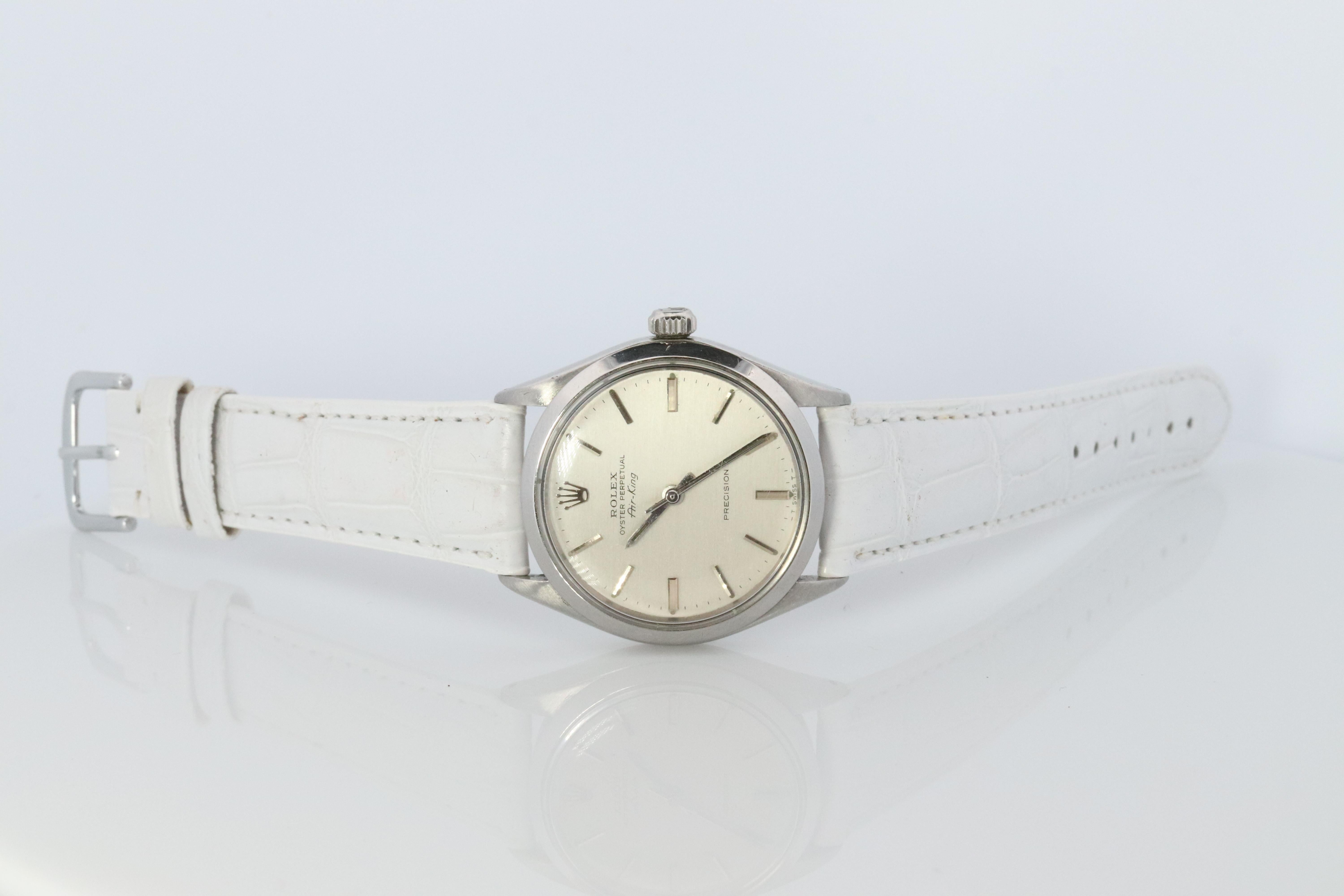 Orologio Rolex originale. Uomo ROLEX 5500 Air King Precision 34mm In condizioni buone in vendita a Port Charlotte, FL