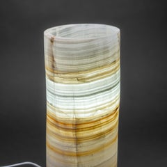Genuine Round Banded Onyx Lamp (14", 10 lbs)