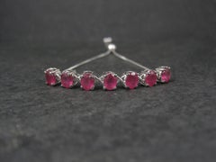 Bracciale Bolo con rubino autentico A. Silver