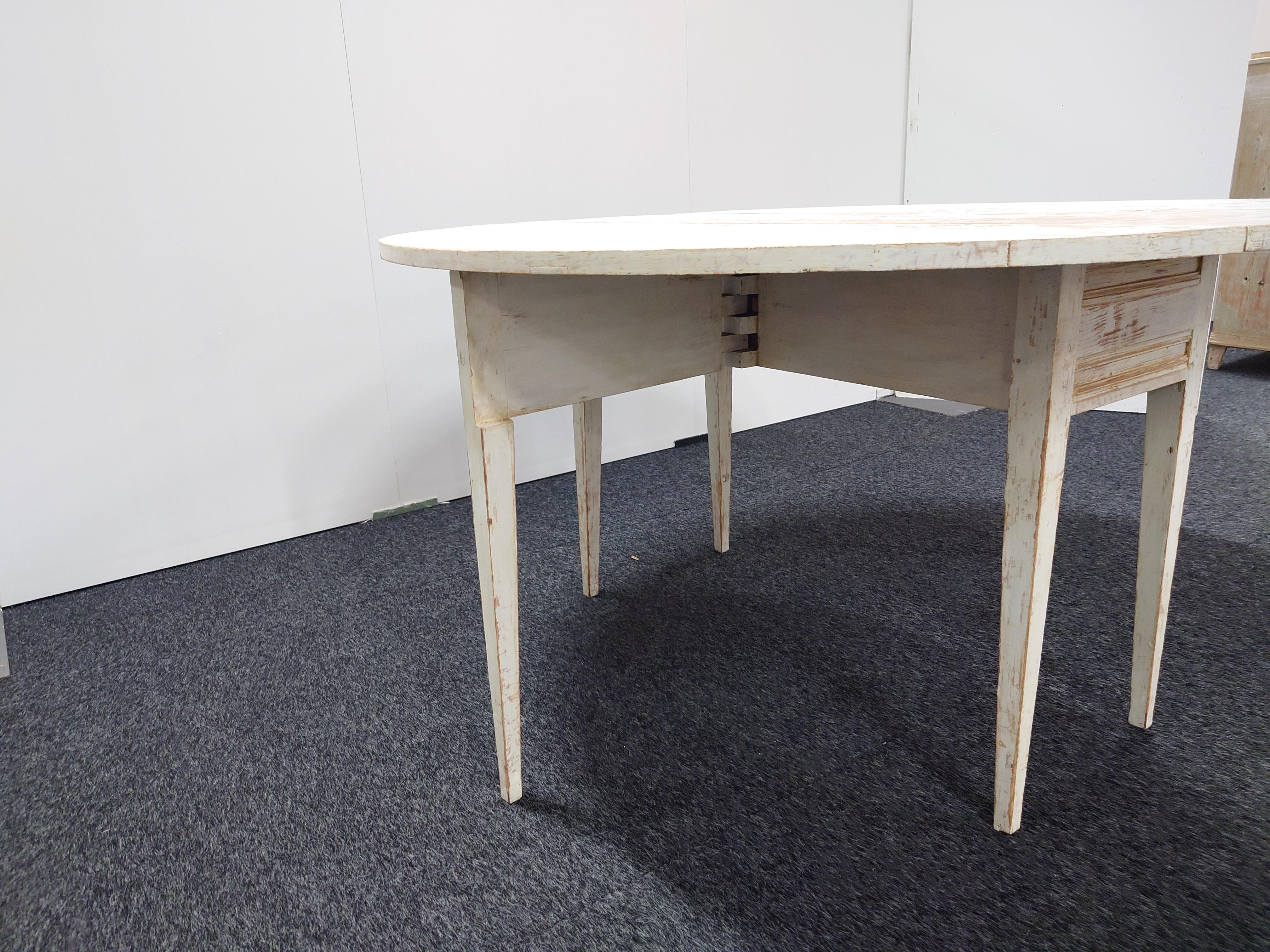 Suédois Véritable table à abattant rustique antique de style gustavien  Couleur d'origine du pays. en vente