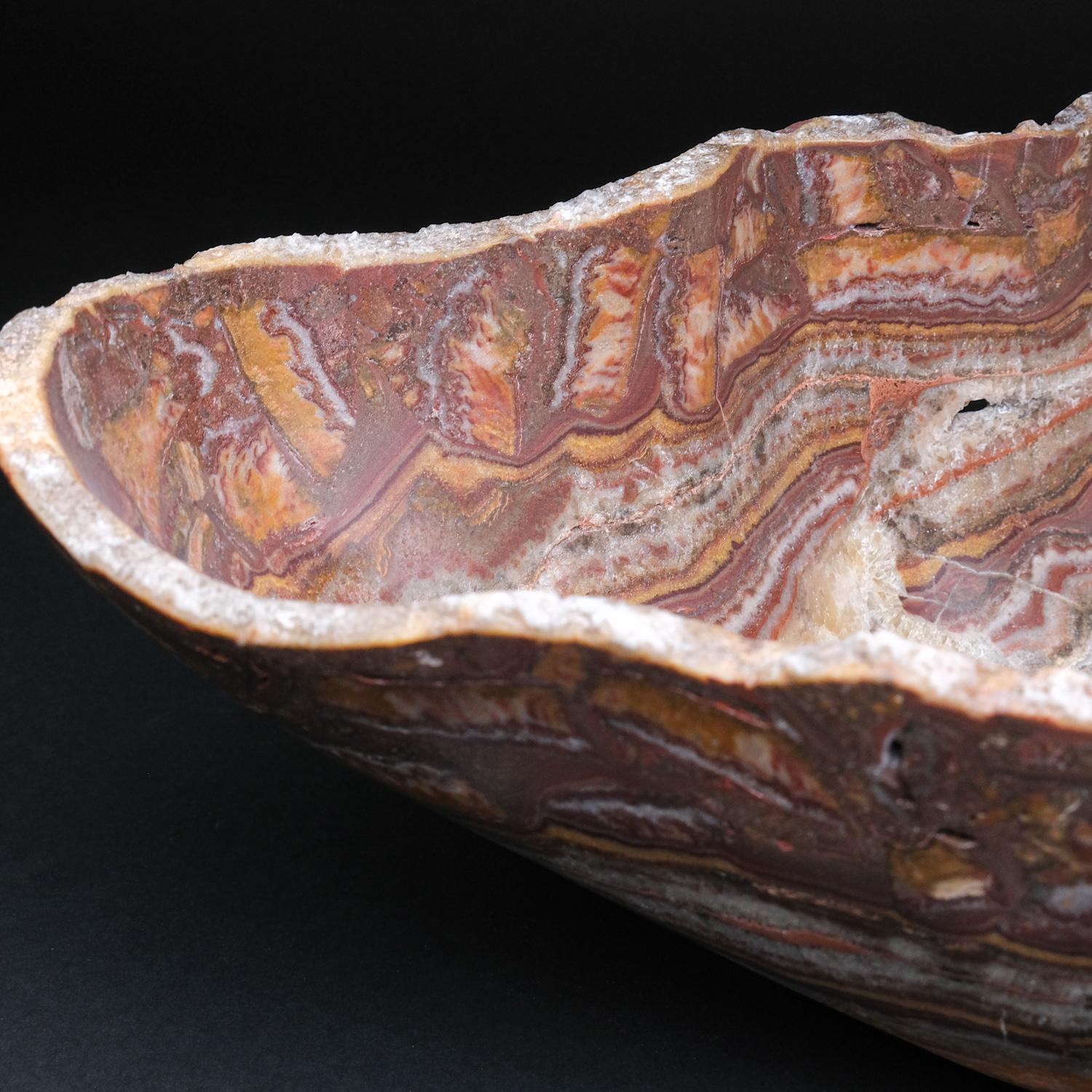 Mexican  Polished Onyx Bowl from Mexico (14.4 Lbs) For Sale