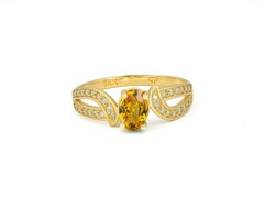 Genuine Sapphire 14k Gold Ring