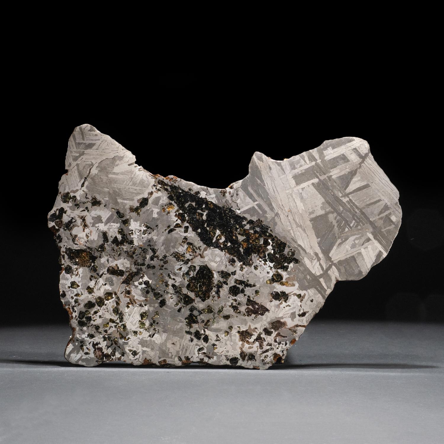 Echte Seymchan Pallasit Meteoritenplatte (1,5 lbs) im Angebot 1