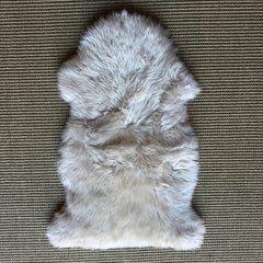 Piel de oveja genuina 2 x 3 pies en blanco