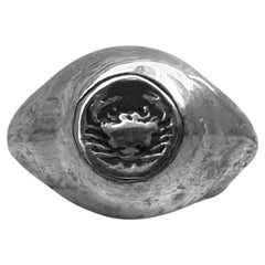 Genuine Sicilian coin (Magna Graecia) from the 5th century BC. depicting a crab