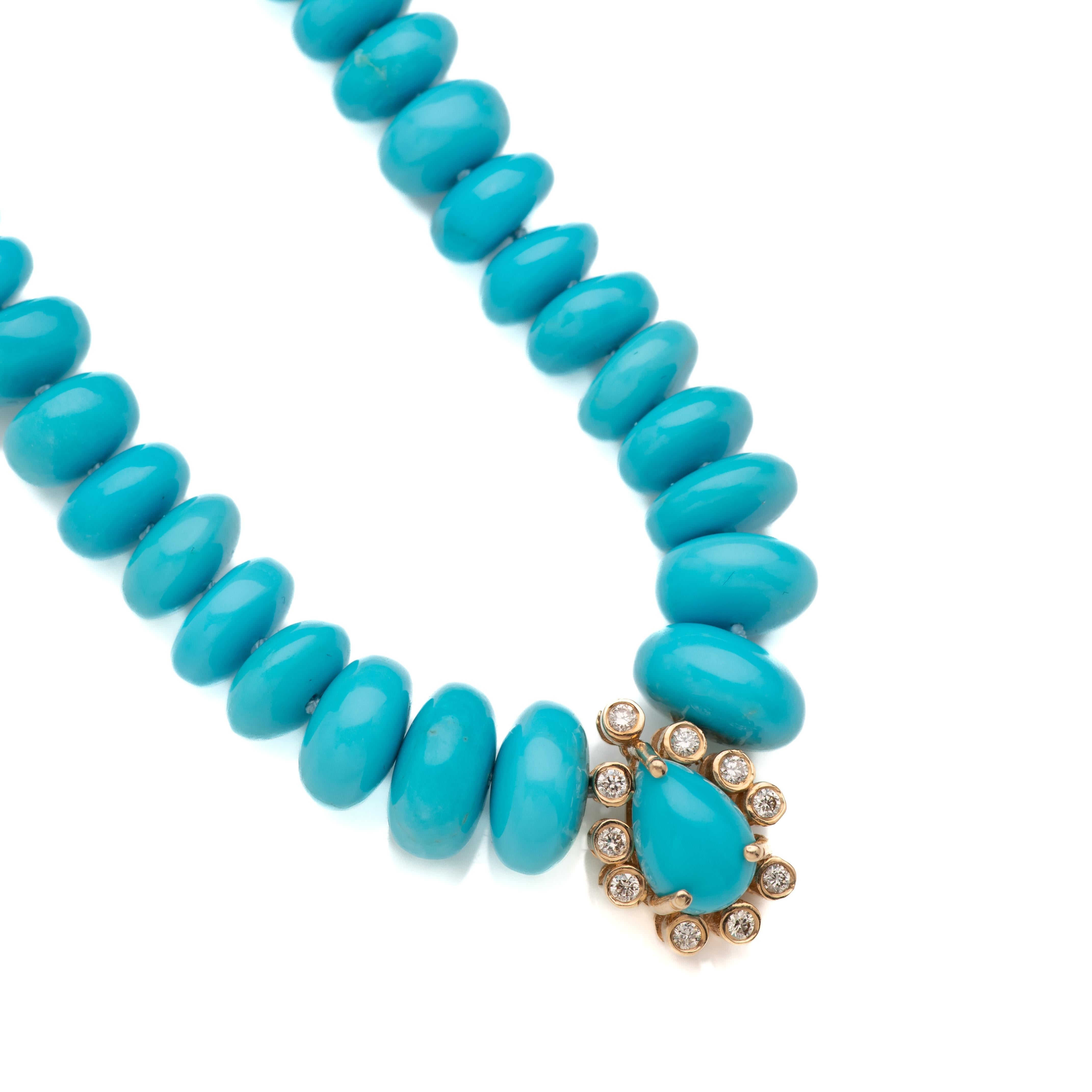 Moderno Autentica Bella Addormentata Collana in oro giallo con diamanti e dichiarazione in vendita