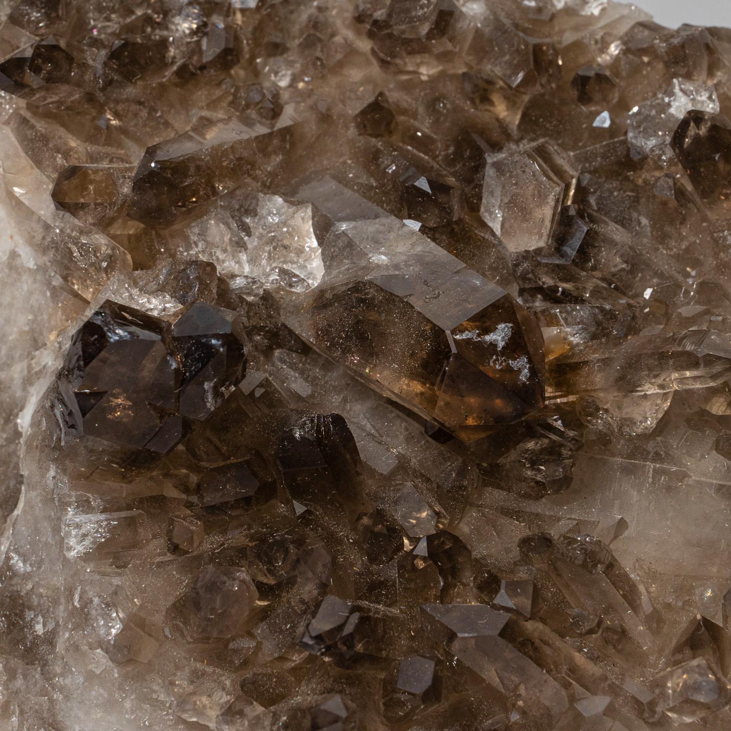 Genuine Smoky Quartz Crystal Cluster from Mina Gerais, Brazil (5.5 lbs) In New Condition For Sale In New York, NY