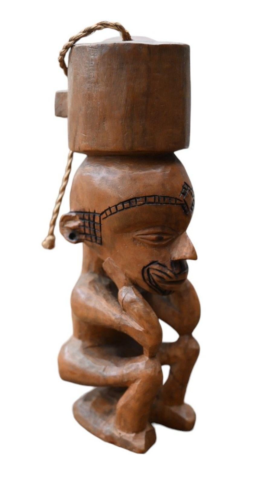 Genuine Snuffbox/container from the Luluwa / Lulua / Bena Lulua tribe Dr Congo In Good Condition For Sale In Bilzen, BE