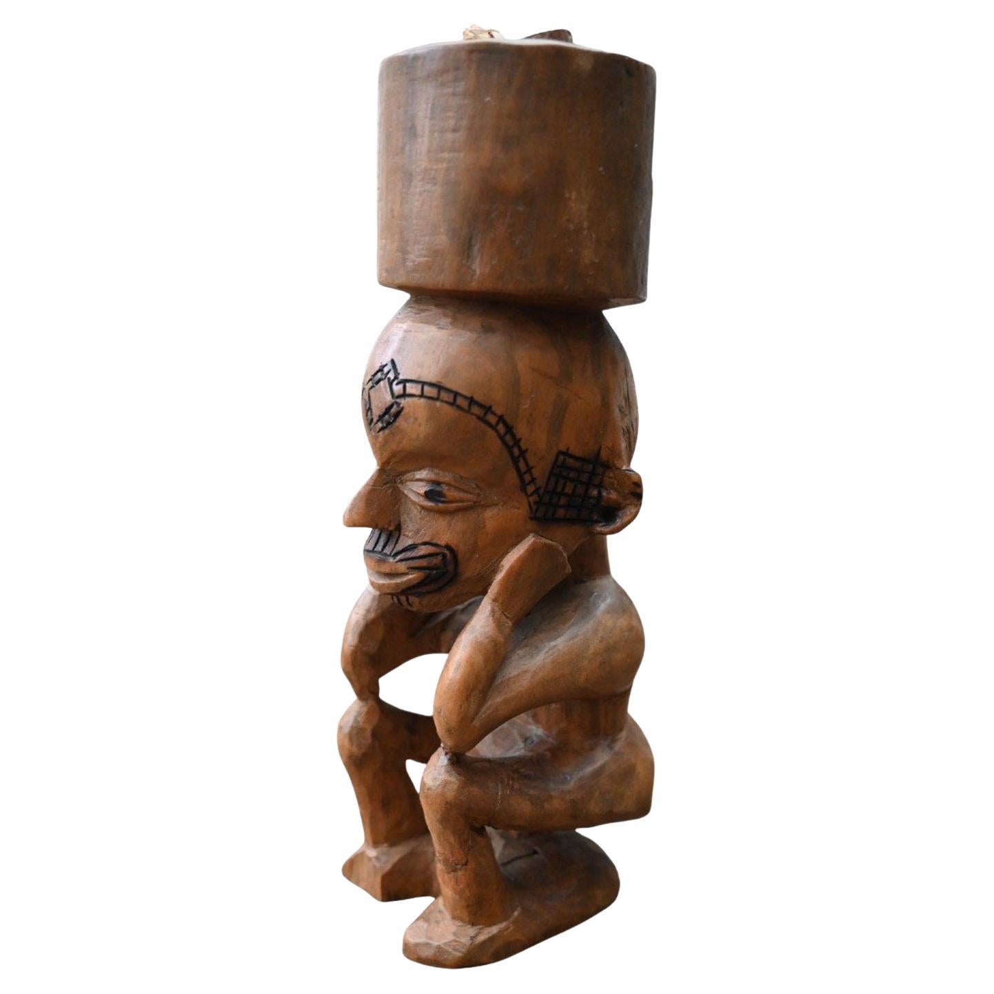 Genuine Snuffbox/container from the Luluwa / Lulua / Bena Lulua tribe Dr Congo