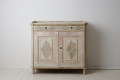 Genuine Swedish Antique Sideboard in Gustavian Style, Solid Pine with Patina
