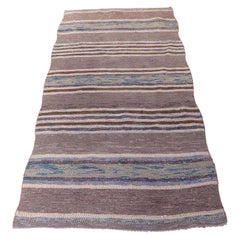 Genuine Swedish rag rug hand woven folk art country rustic