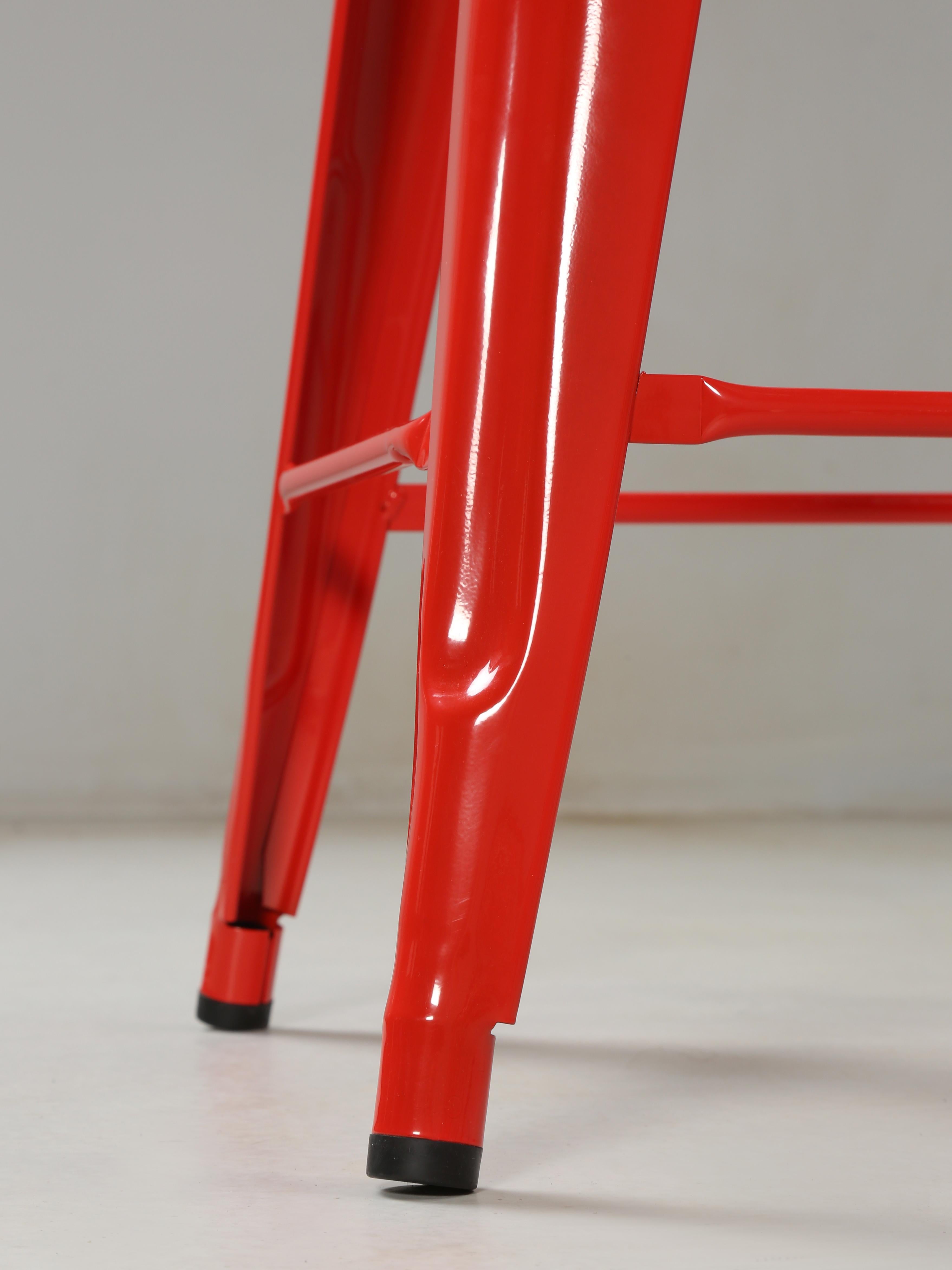Industrial Genuine Tolix Stacking Stools 100's Showroom Samples to Choose from Most Colors For Sale