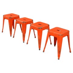 Genuine Tolix Retro Stacking Stools Dining Table Height Hundred's Available