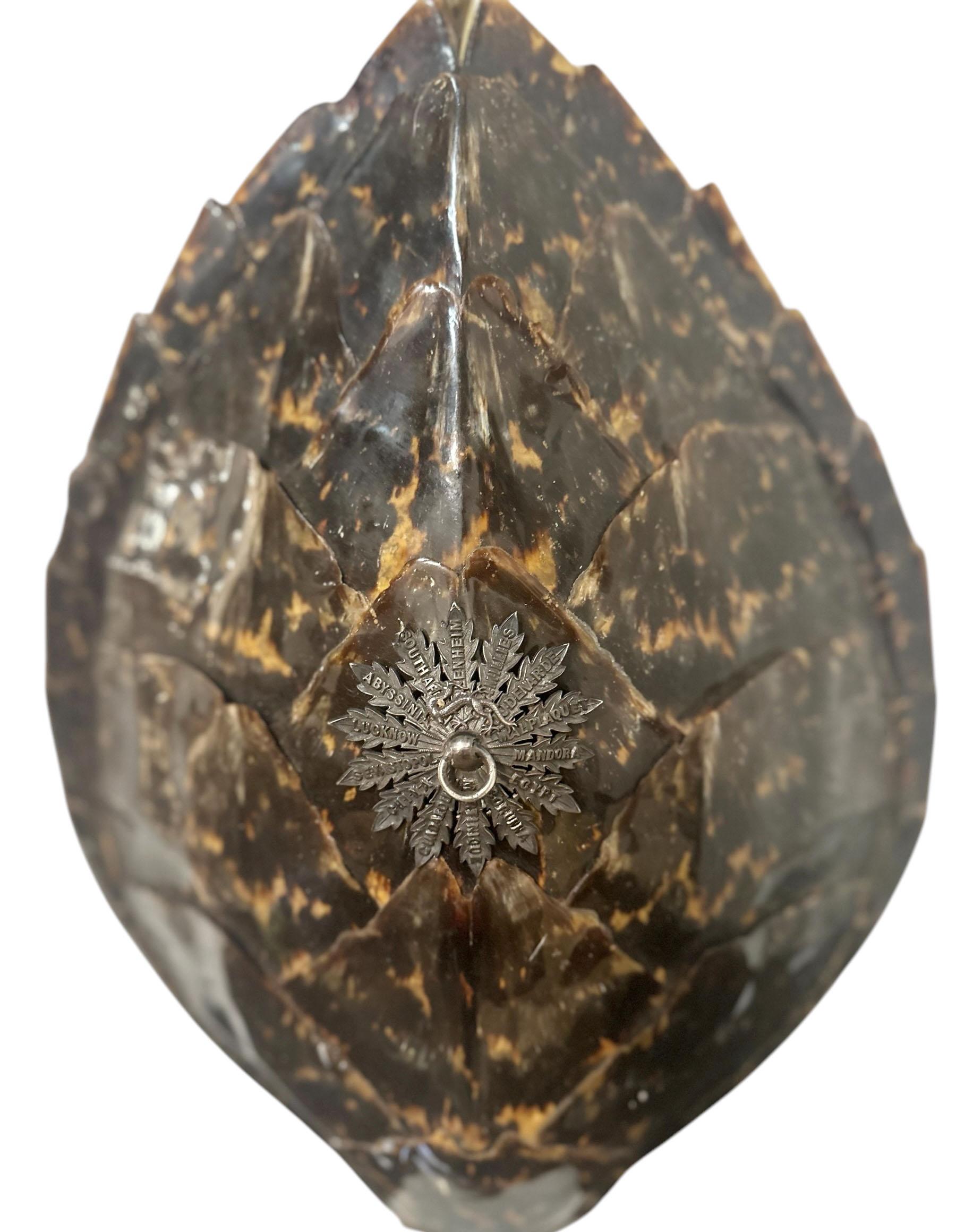 Late 20th Century Genuine Tortoiseshell Lamp With Marble Base For Sale