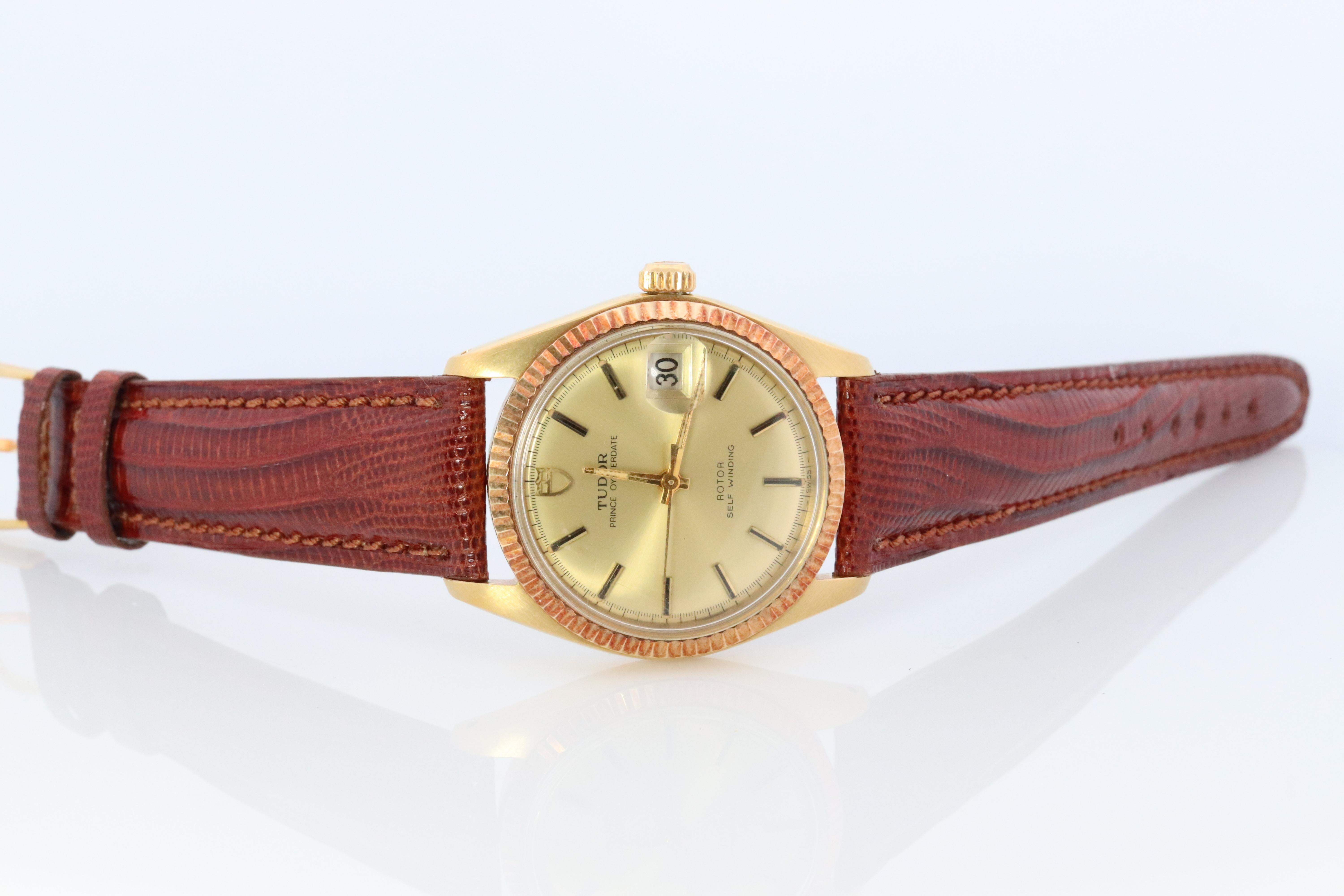 Modern Genuine TUDOR Watch. Mens Tudor Prince Oyster Date 9071. SERVICED! For Sale