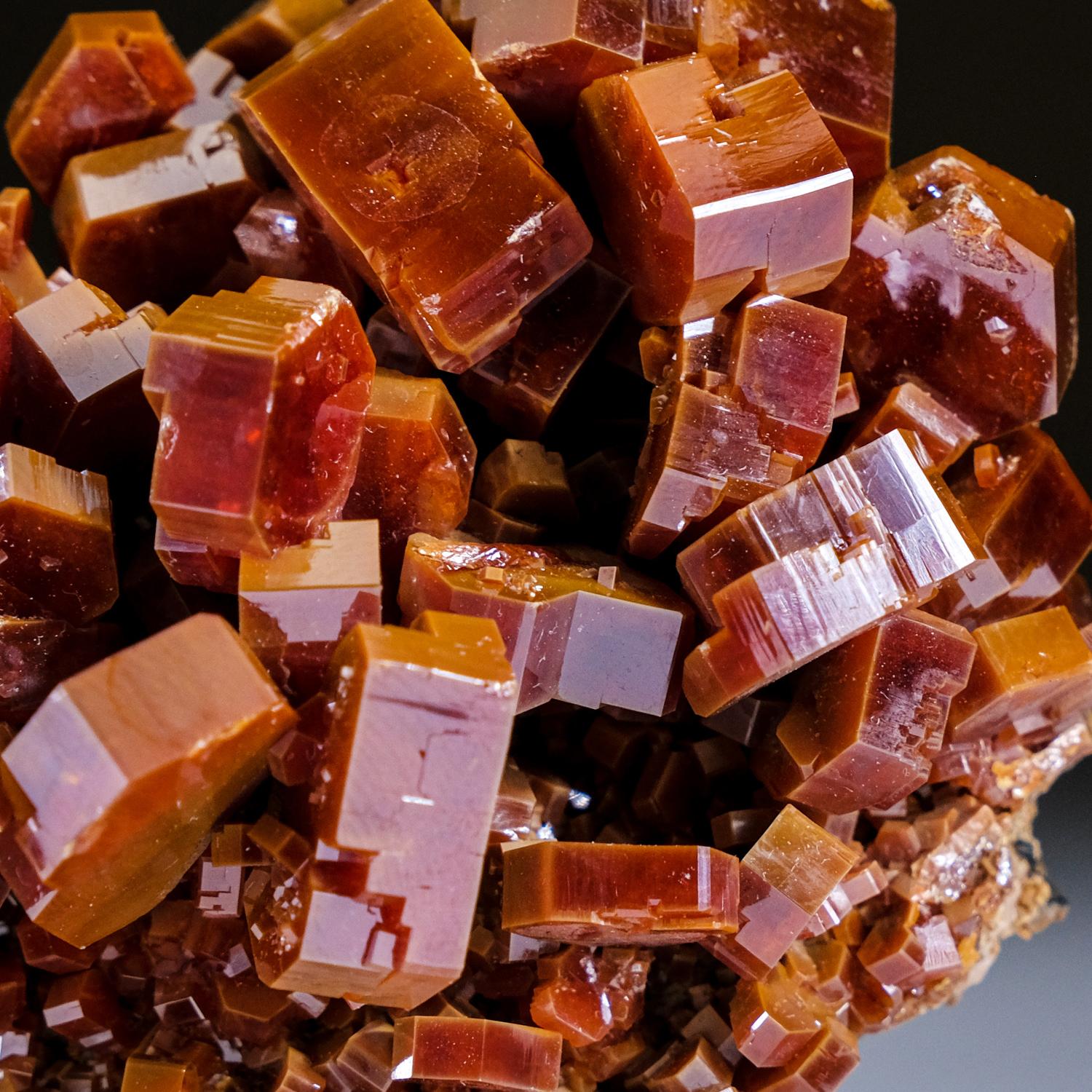 Genuine Vanadinite Crystal Cluster on Matrix from Morocco (148.1 grams) In New Condition For Sale In New York, NY