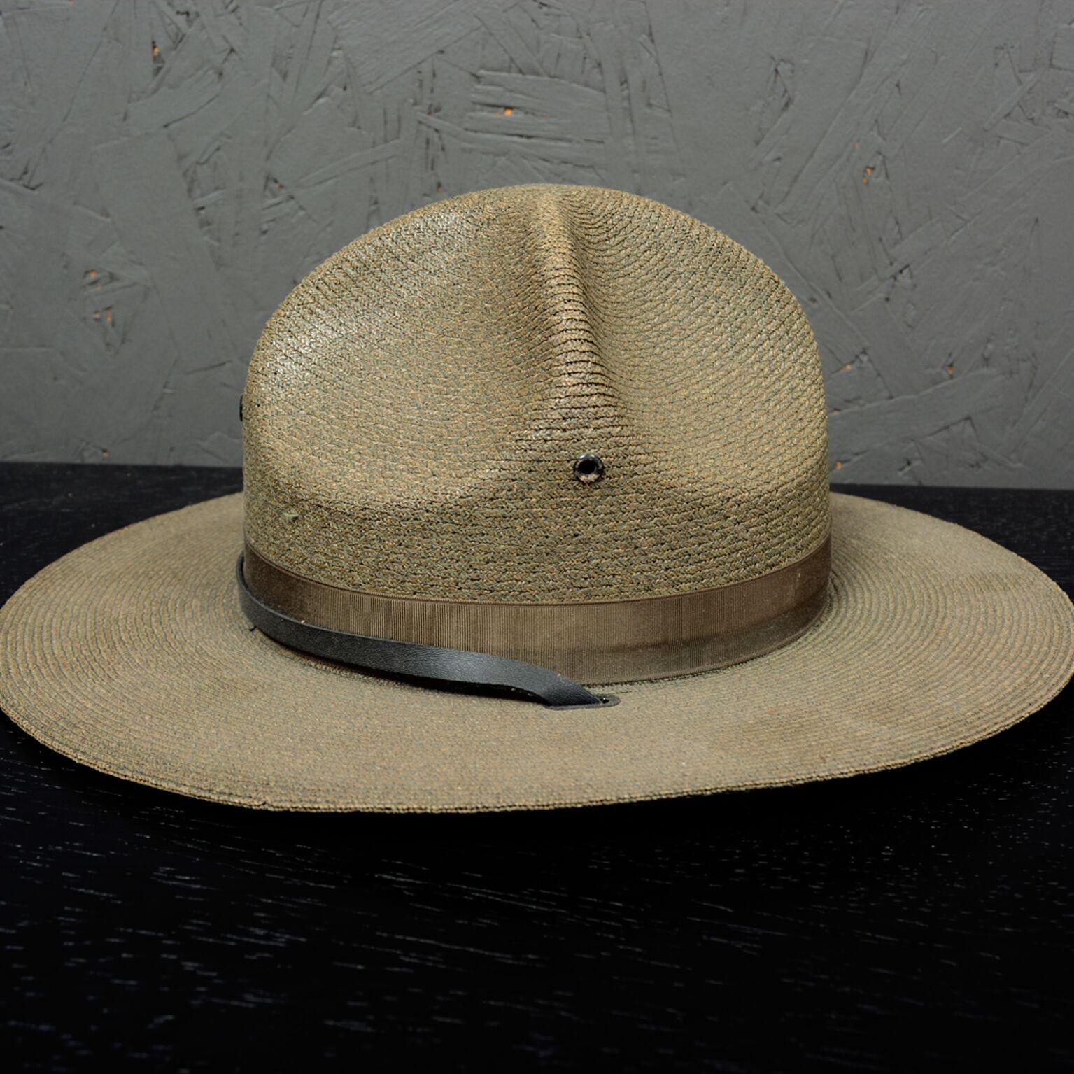American Classical Genuine Vintage Law Man Hat Milan Campaign Sheriff Ranger Police Officer