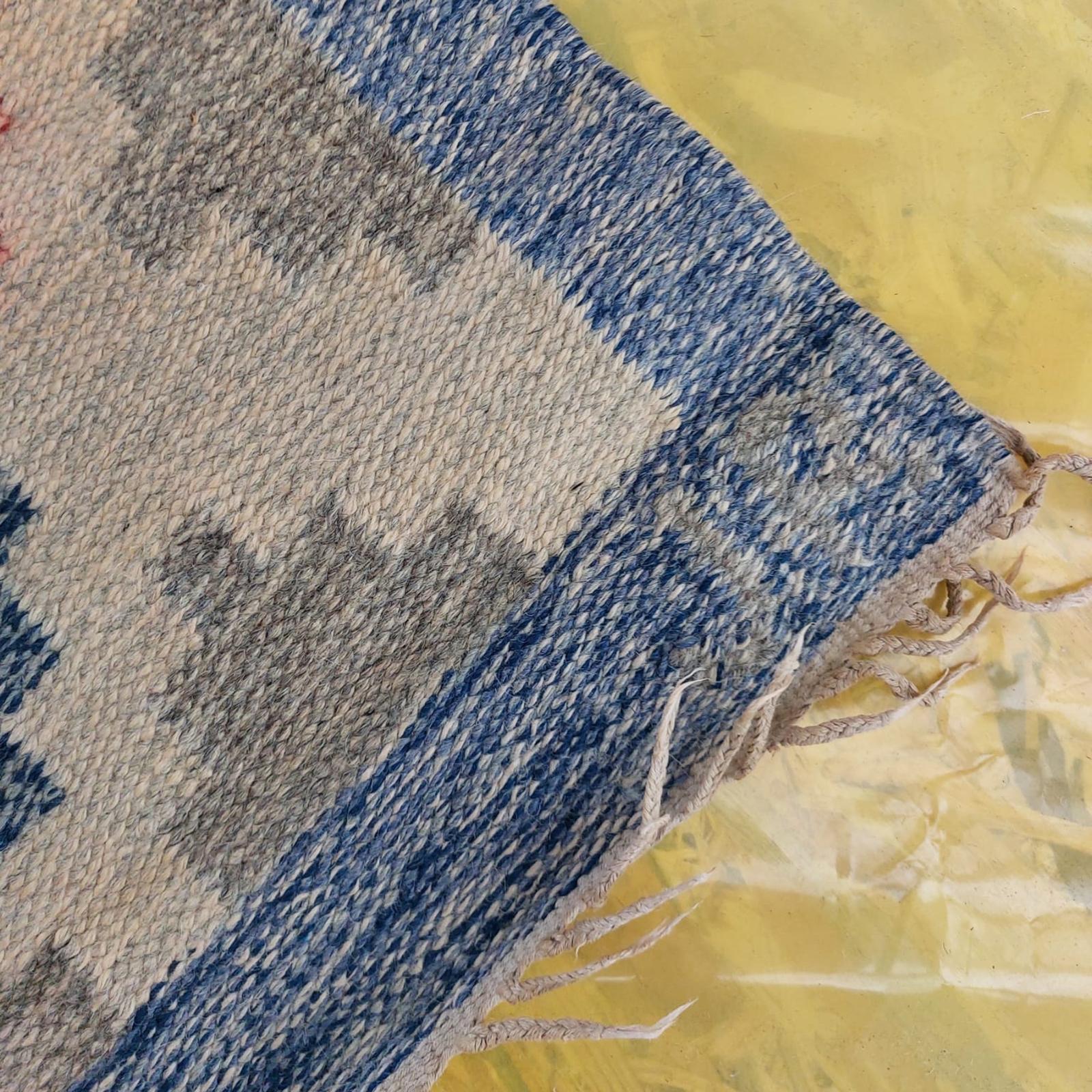 Véritable Rug & Kilim scandinave tissé à plat, signé JR, années 1950 Bon état - En vente à Bochum, NRW
